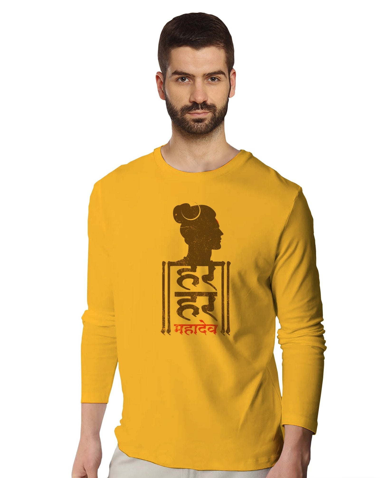 Har Har Mahadev (Full Sleeves) - Mens Tshirts - Shipping Globally!