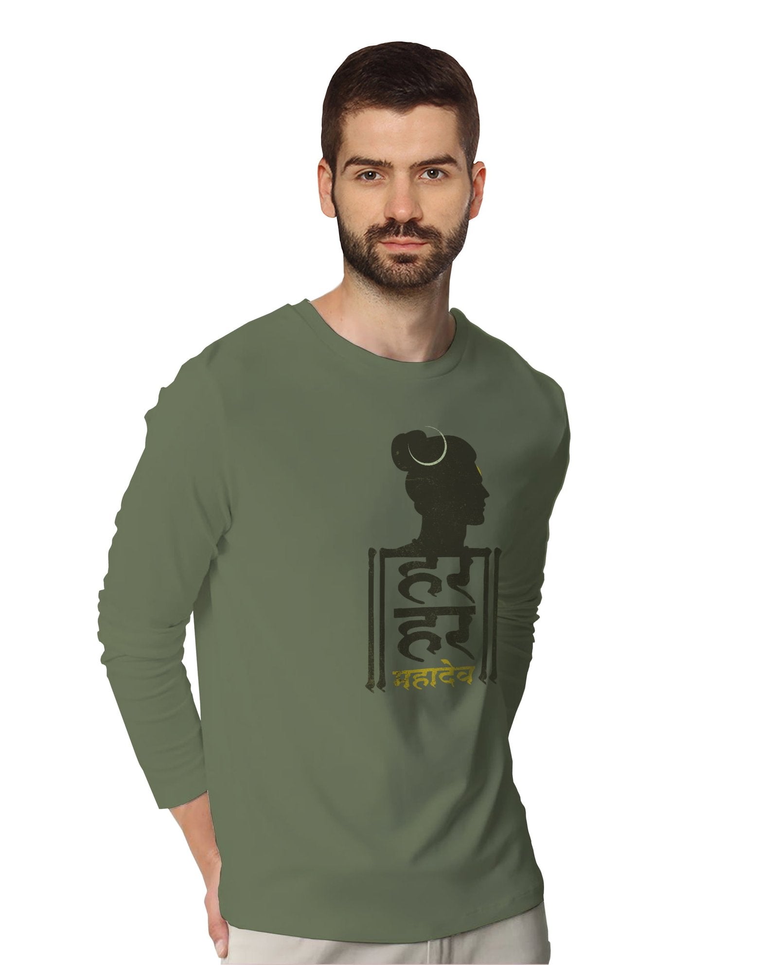 Har Har Mahadev (Full Sleeves) - Mens Tshirts - Shipping Globally!
