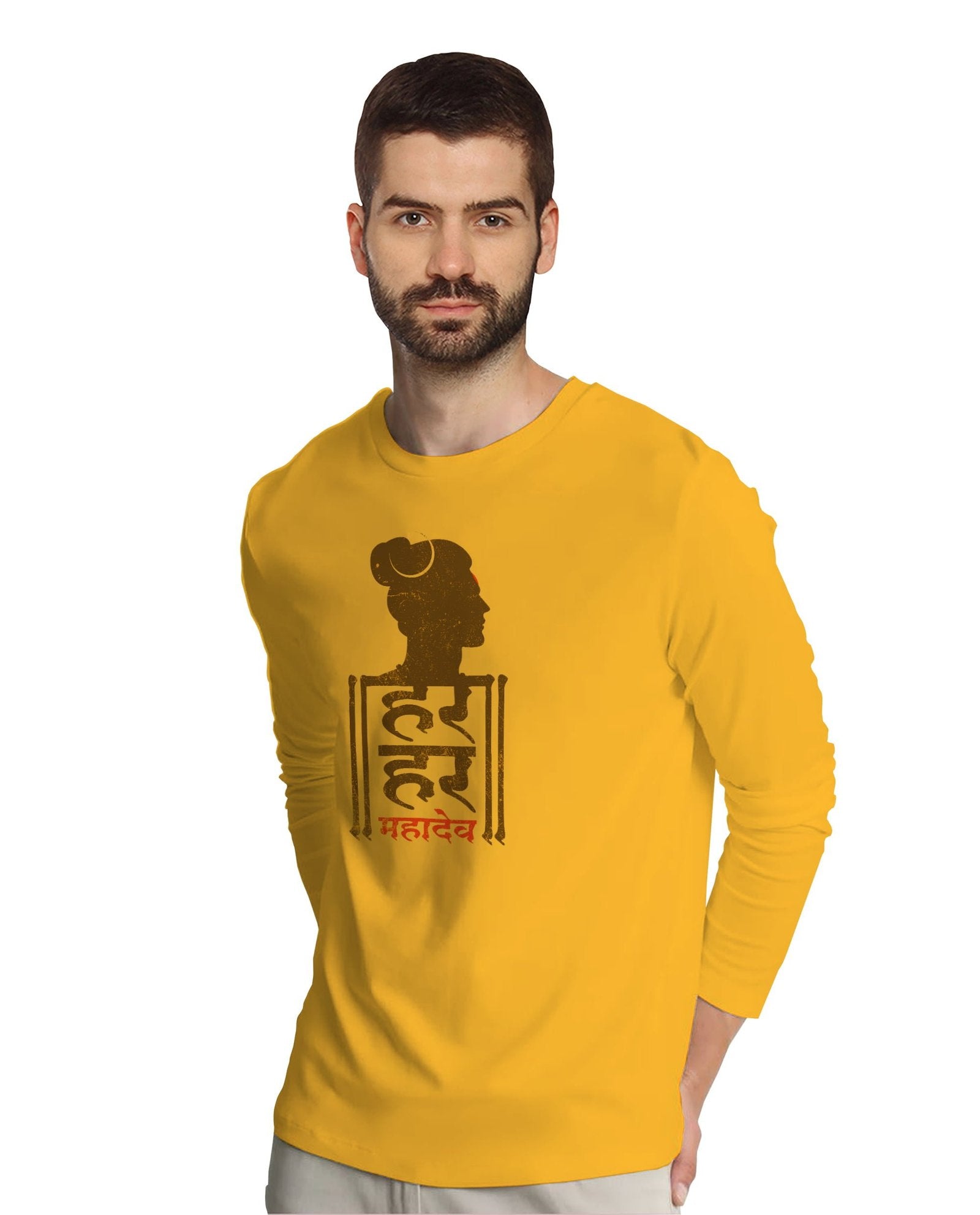 Har Har Mahadev (Full Sleeves) - Mens Tshirts - Shipping Globally!