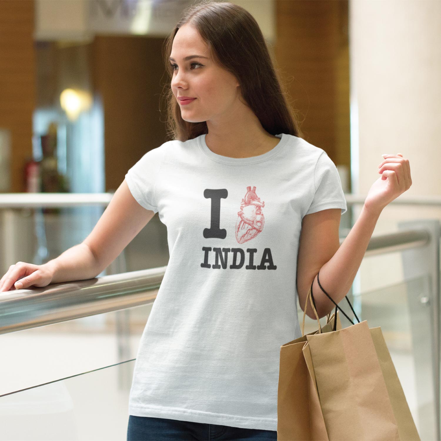 Love India Women’s Tee – Tantra Original Brand Since 1997 – Shipping Globally!