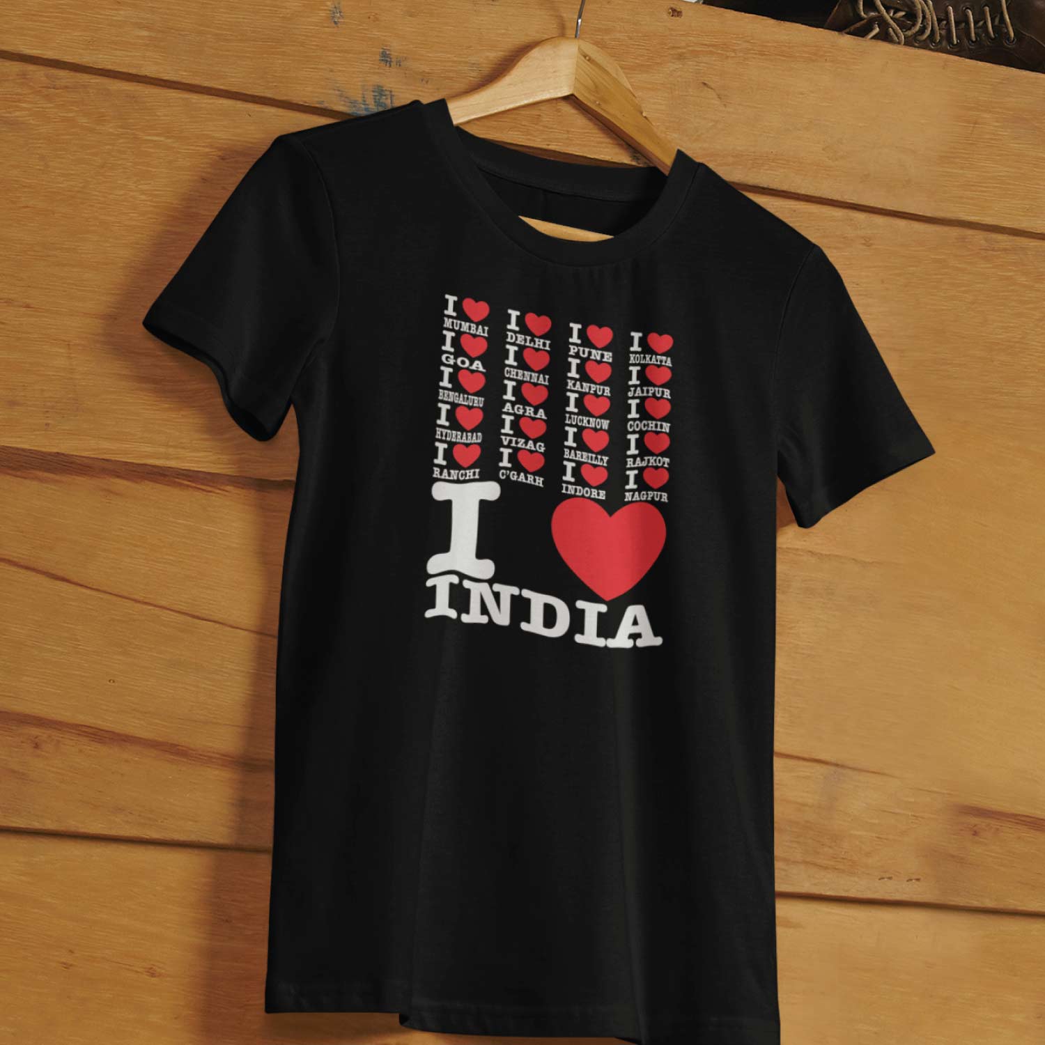 I Love City T-Shirt – Tantra Original Brand Since 1997 – Unisex Graphic Cotton Tee – Urban & Trendy Casual Wear - Shipping Globally!