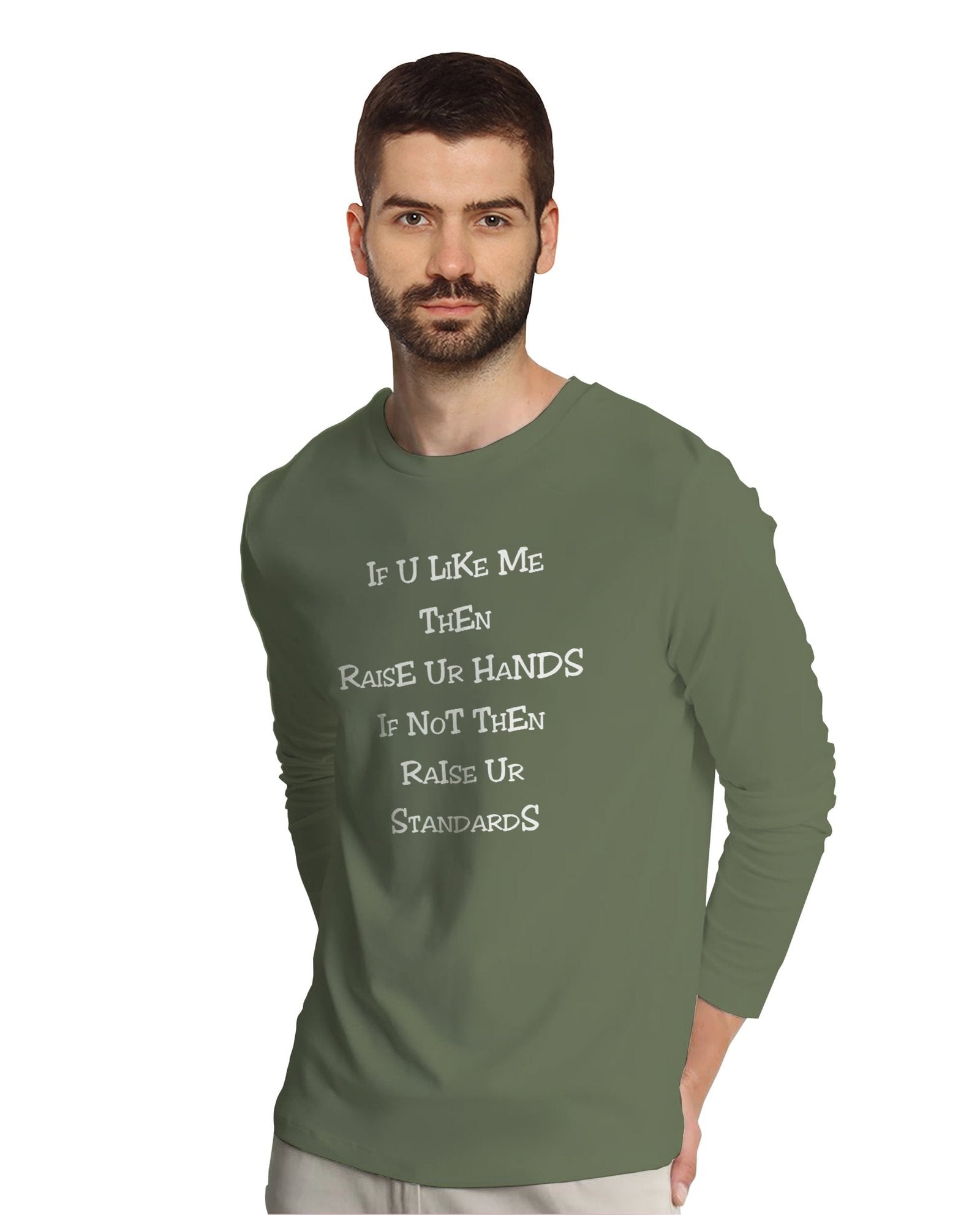 If u like me (Full Sleeves) - Mens T-shirts - Shipping Globally!