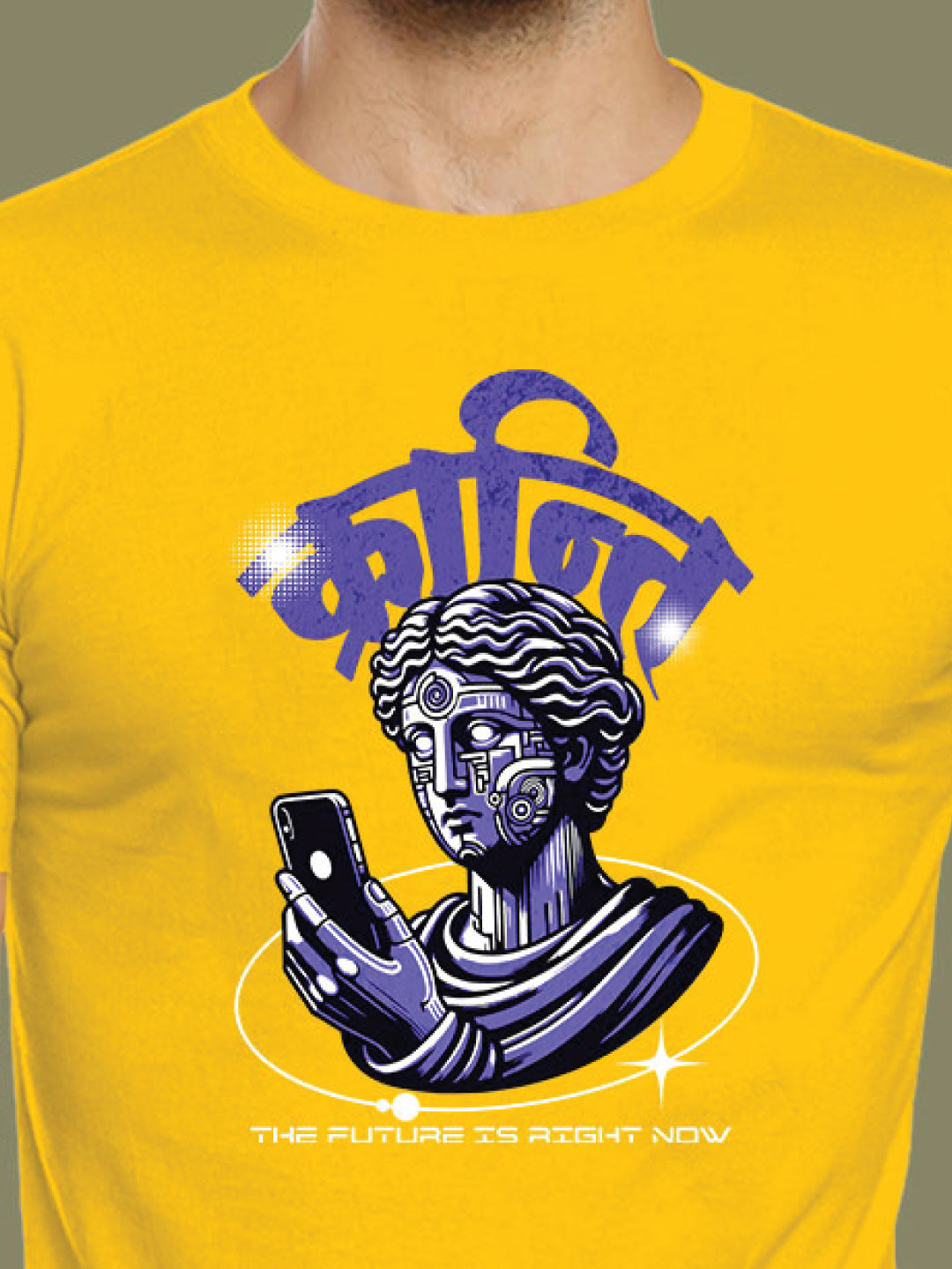 Kranti – Tantra Original Brand Since 1997 – Unisex Cotton Tee Revolutionary Hindi Graphic Everyday Wear - Shipping Globally!