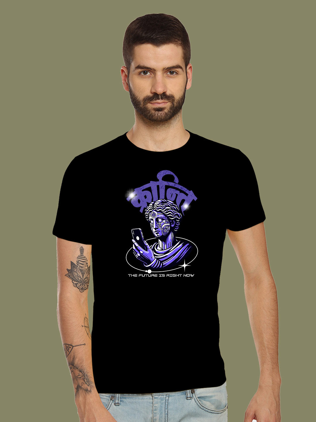 Kranti – Tantra Original Brand Since 1997 – Unisex Cotton Tee Revolutionary Hindi Graphic Everyday Wear - Shipping Globally!