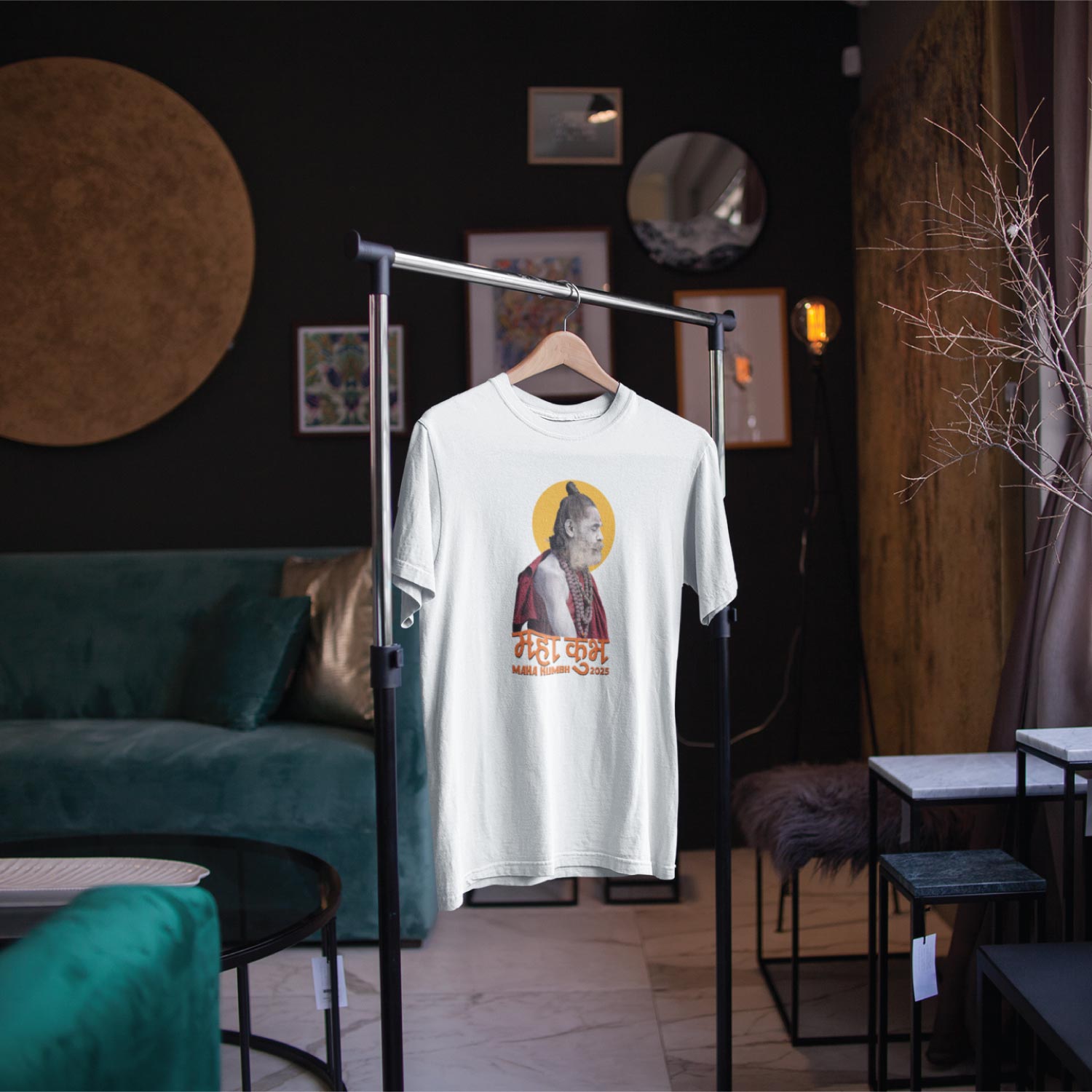 Tantra Kumbh 3 T-Shirt – Unisex Graphic Tee – Premium Cotton Casual Wear – Spiritual & Traditional Design - Shipping Globally!
