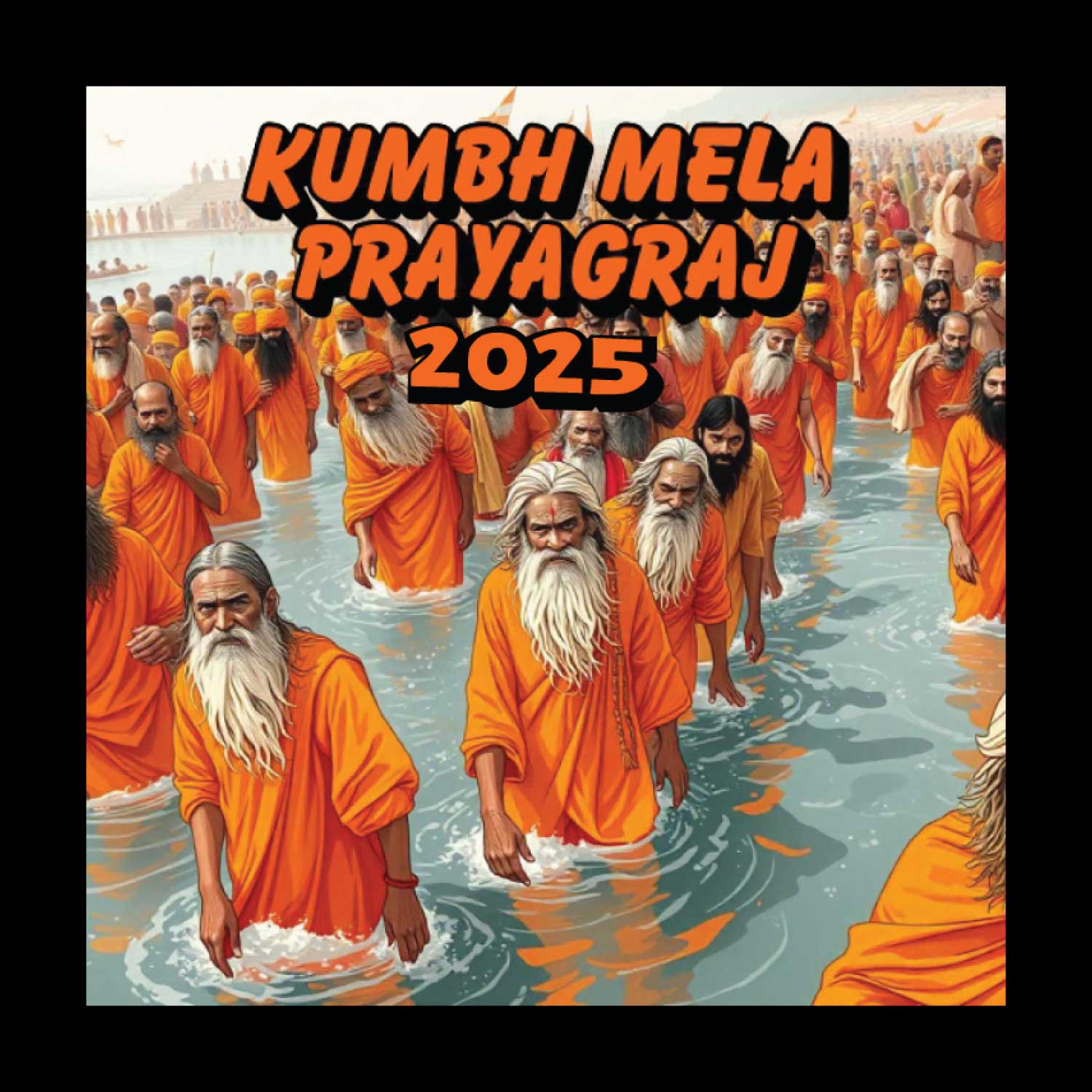 Tantra Kumbh 5 T-Shirt – Unisex Graphic Tee – Premium Cotton Casual Wear – Spiritual & Traditional Design - Shipping Globally!