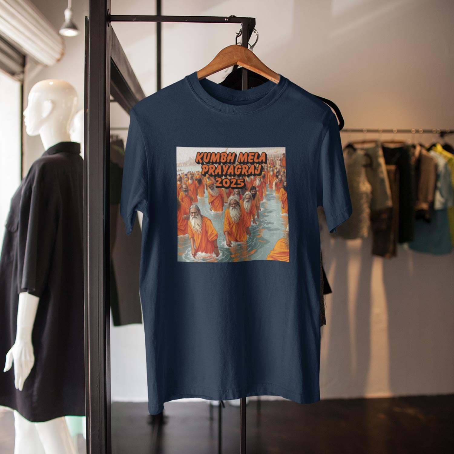 Tantra Kumbh 5 T-Shirt – Unisex Graphic Tee – Premium Cotton Casual Wear – Spiritual & Traditional Design - Shipping Globally!