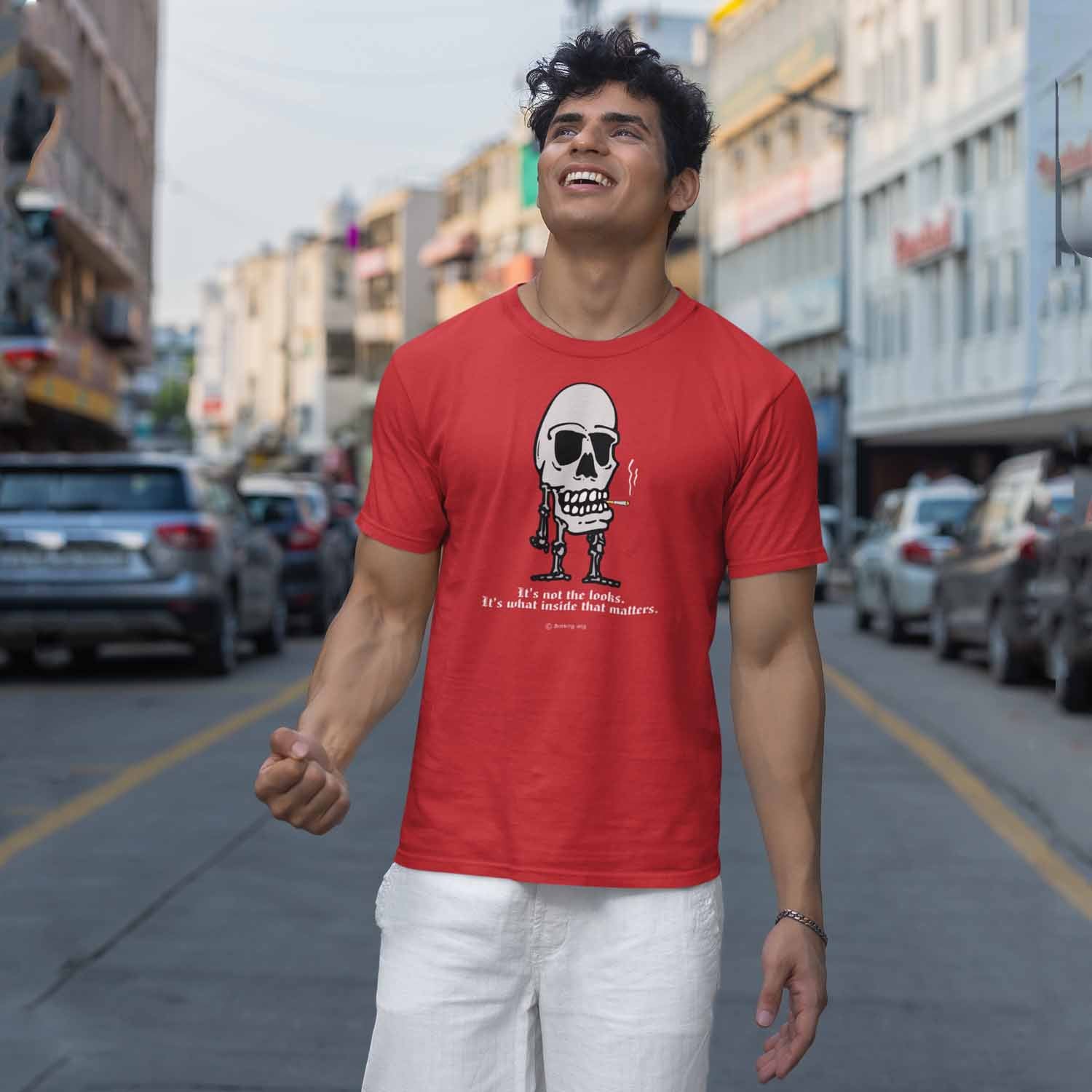 Tantra Khopdi 100% Cotton Round Neck Printed Tshirt - Shipping Globally!