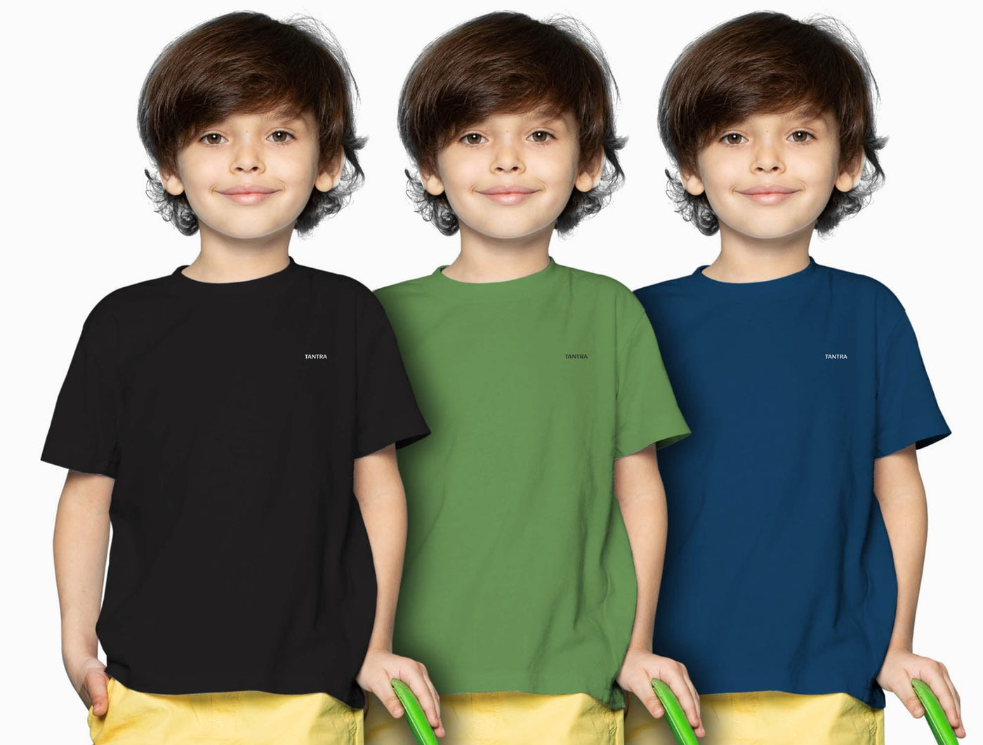 Kids 3 Pack Combo (Black + Green + Petrol Blue)