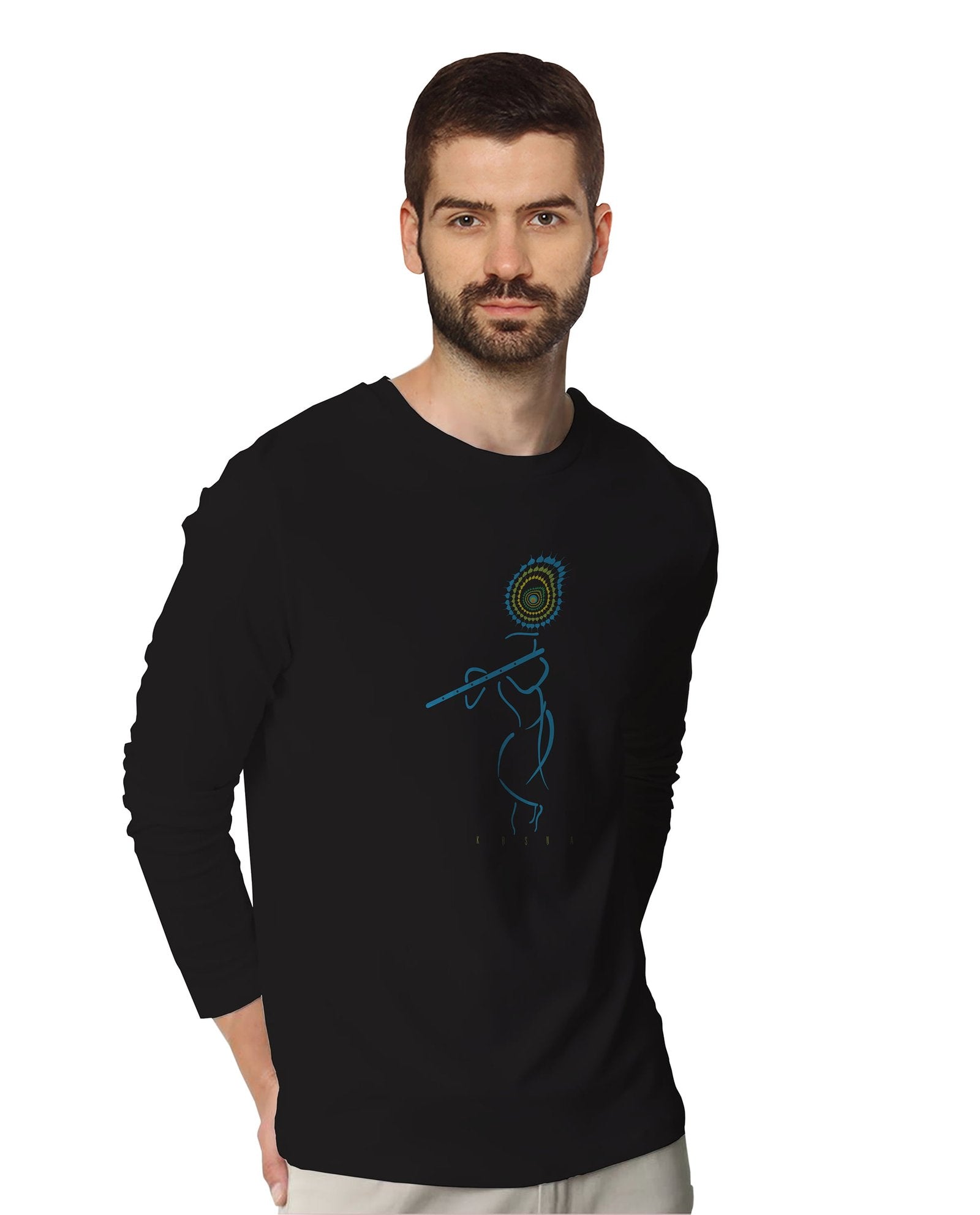 Krishna (Full Sleeves) - Mens T-shirts - Shipping Globally!