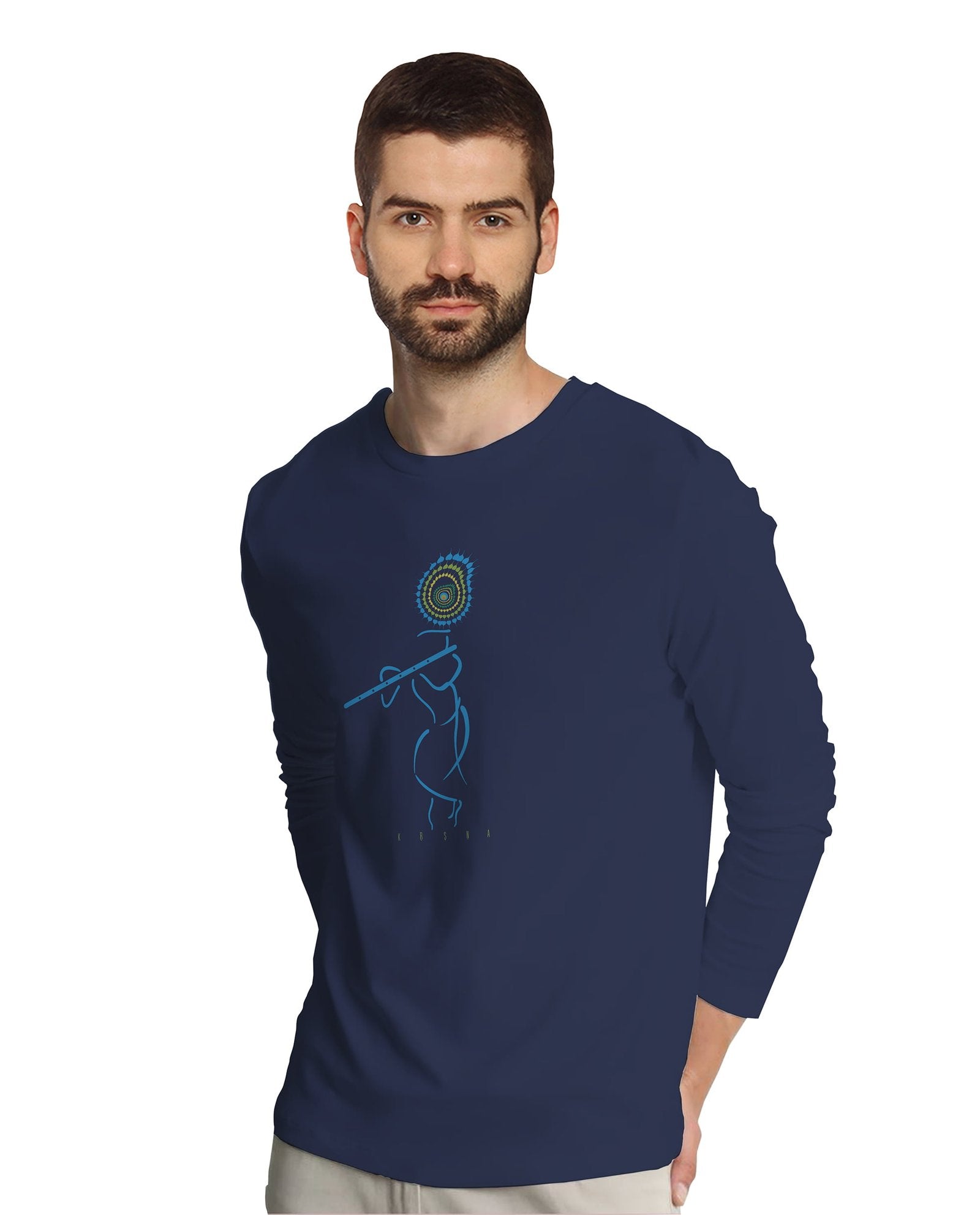 Krishna (Full Sleeves) - Mens T-shirts - Shipping Globally!