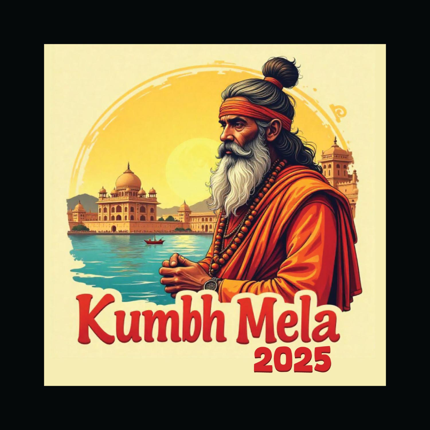 Tantra Kumbh 1 T-Shirt – Unisex Graphic Tee – Premium Cotton Casual Wear – Spiritual & Traditional Design - Shipping Globally!