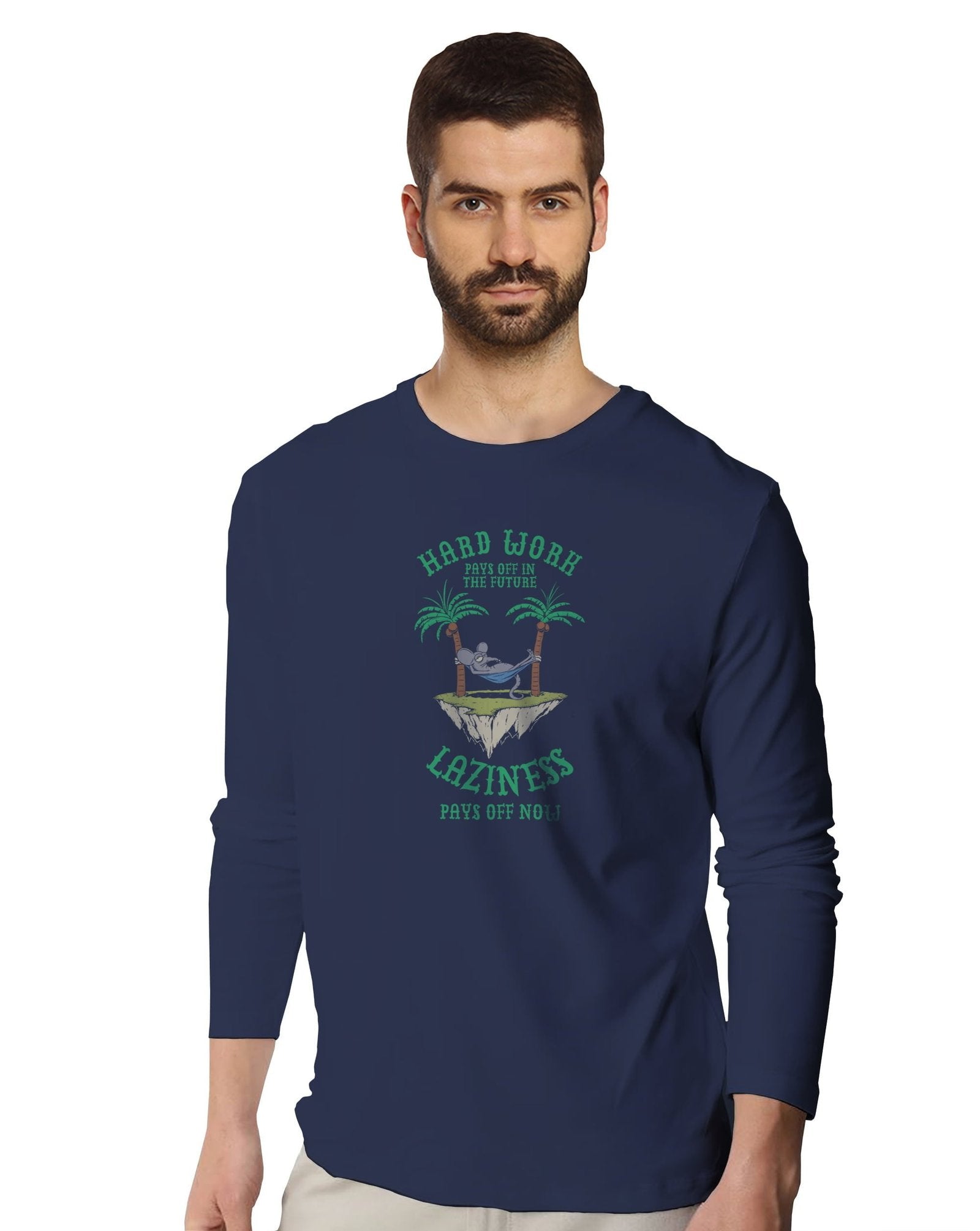 Lazy 1 (Full Sleeves) - Mens T-shirts - Shipping Globally!