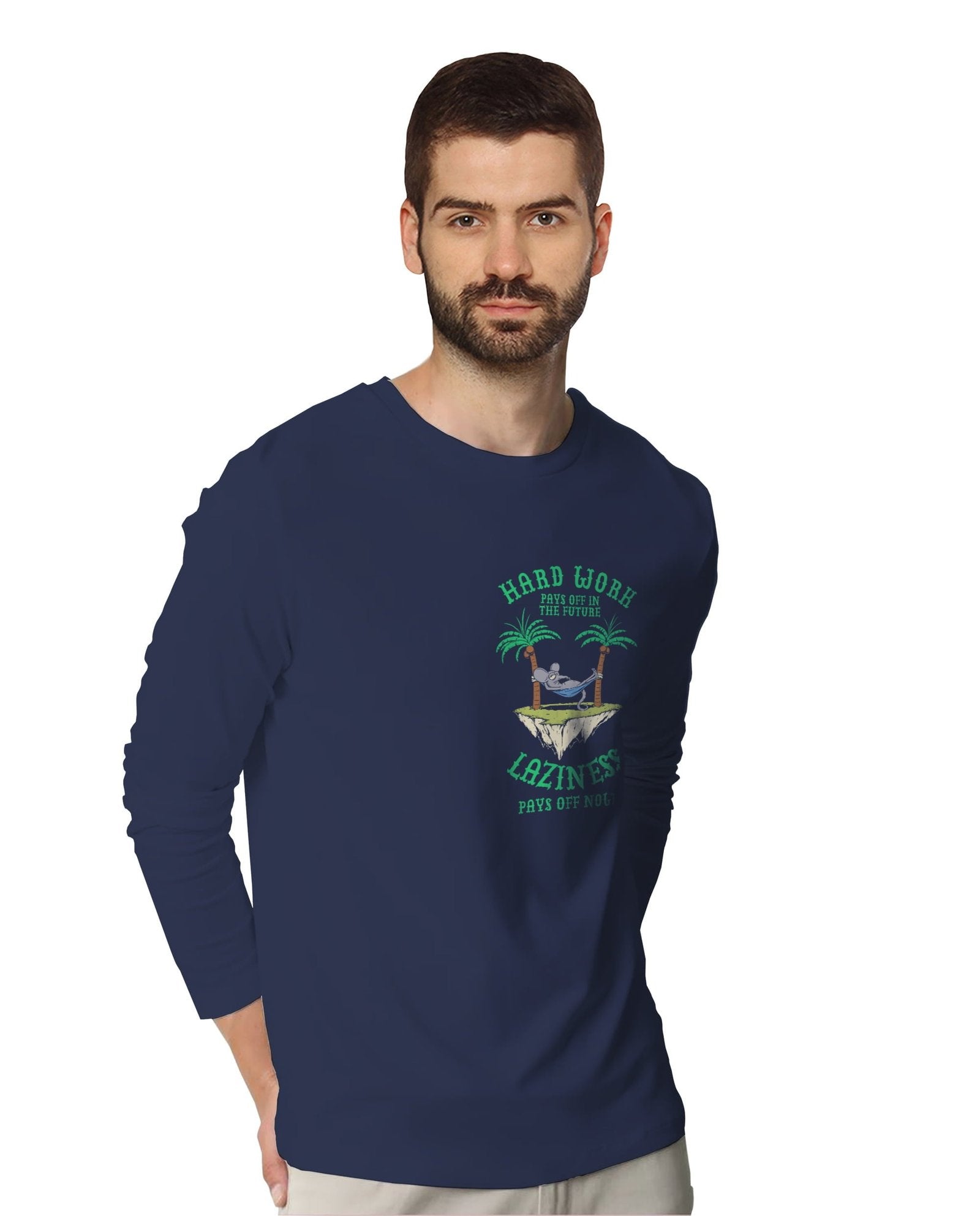 Lazy 1 (Full Sleeves) - Mens T-shirts - Shipping Globally!