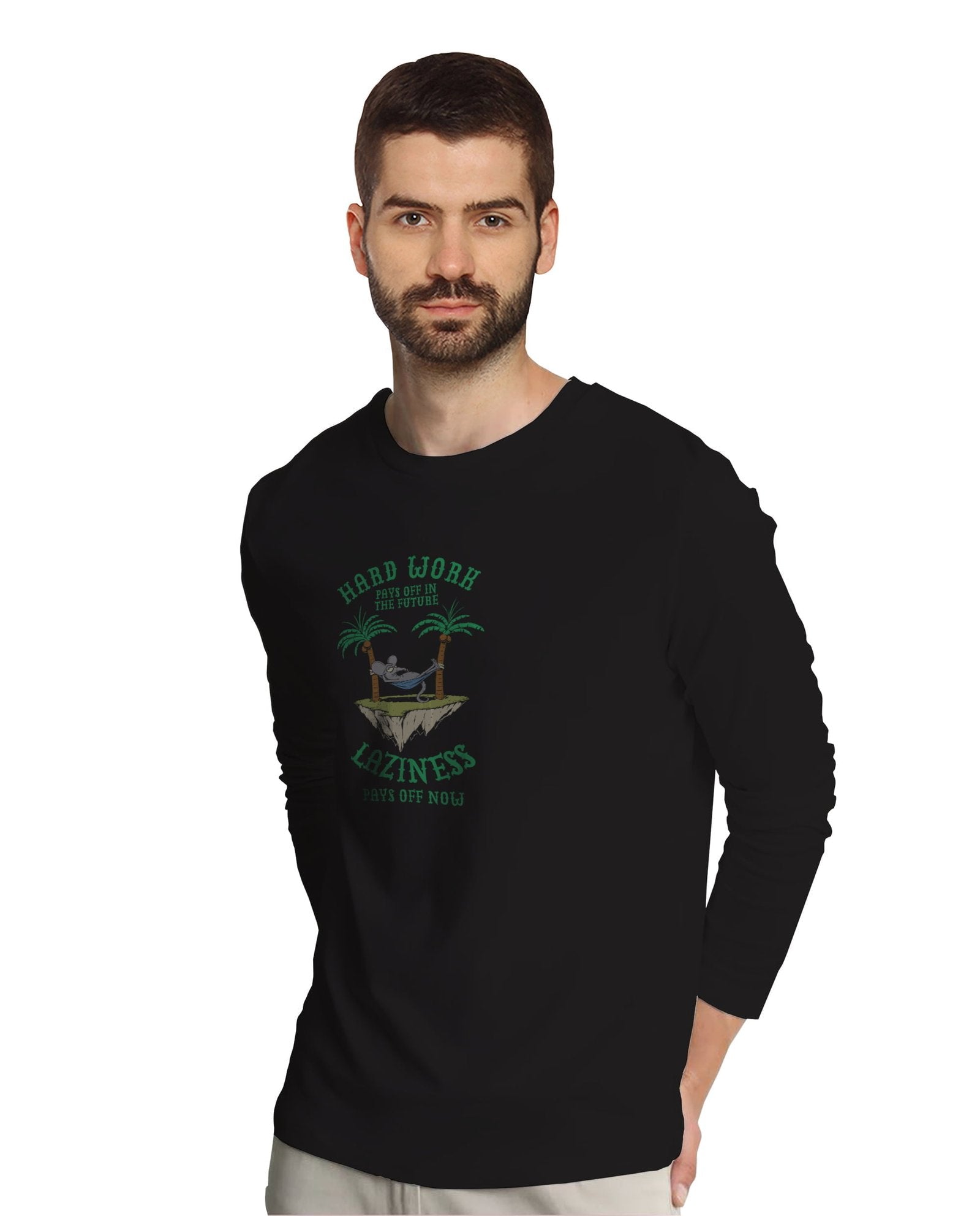 Lazy 1 (Full Sleeves) - Mens T-shirts - Shipping Globally!
