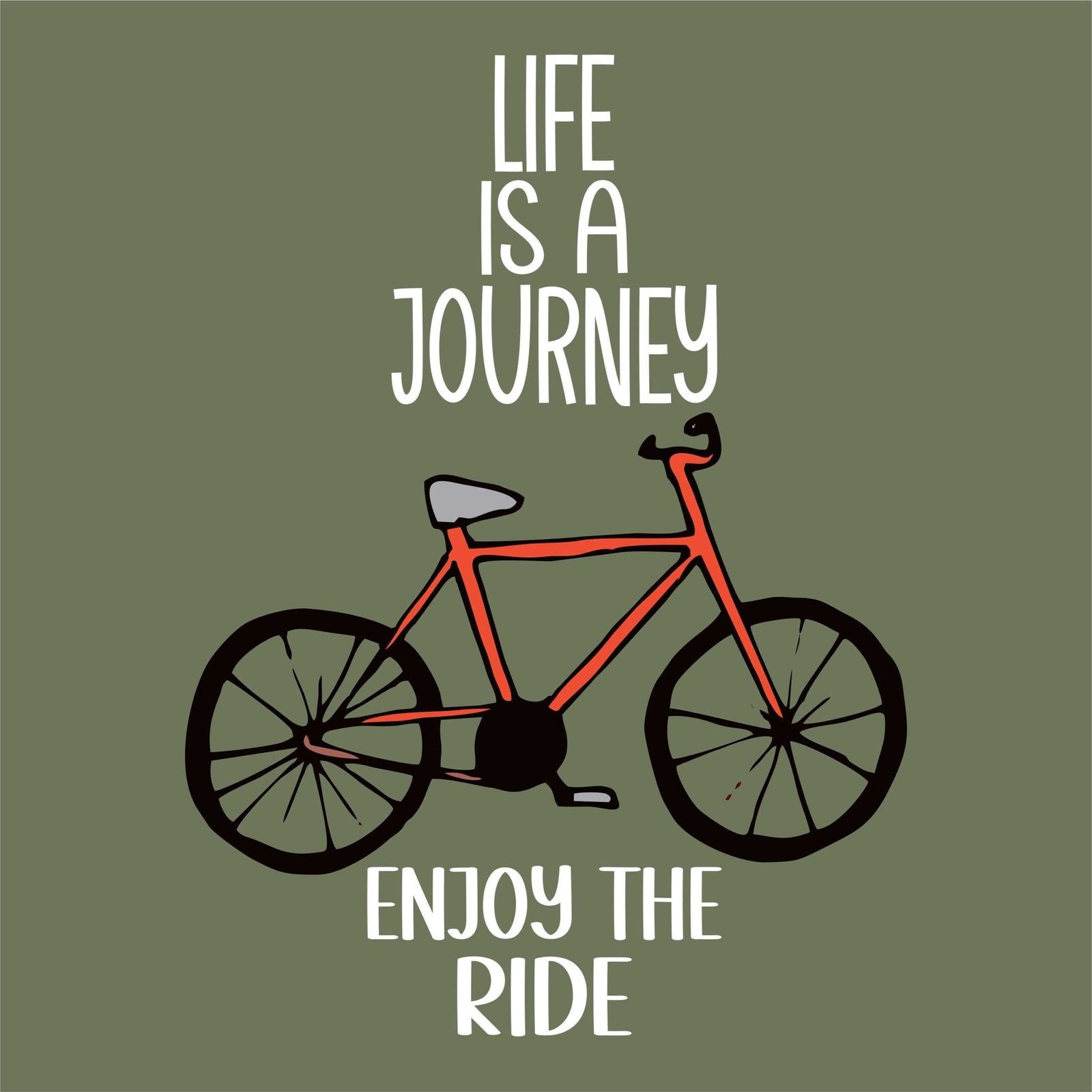 Life is Journey (Full Sleeves)  - Mens T-shirts - Shipping Globally!