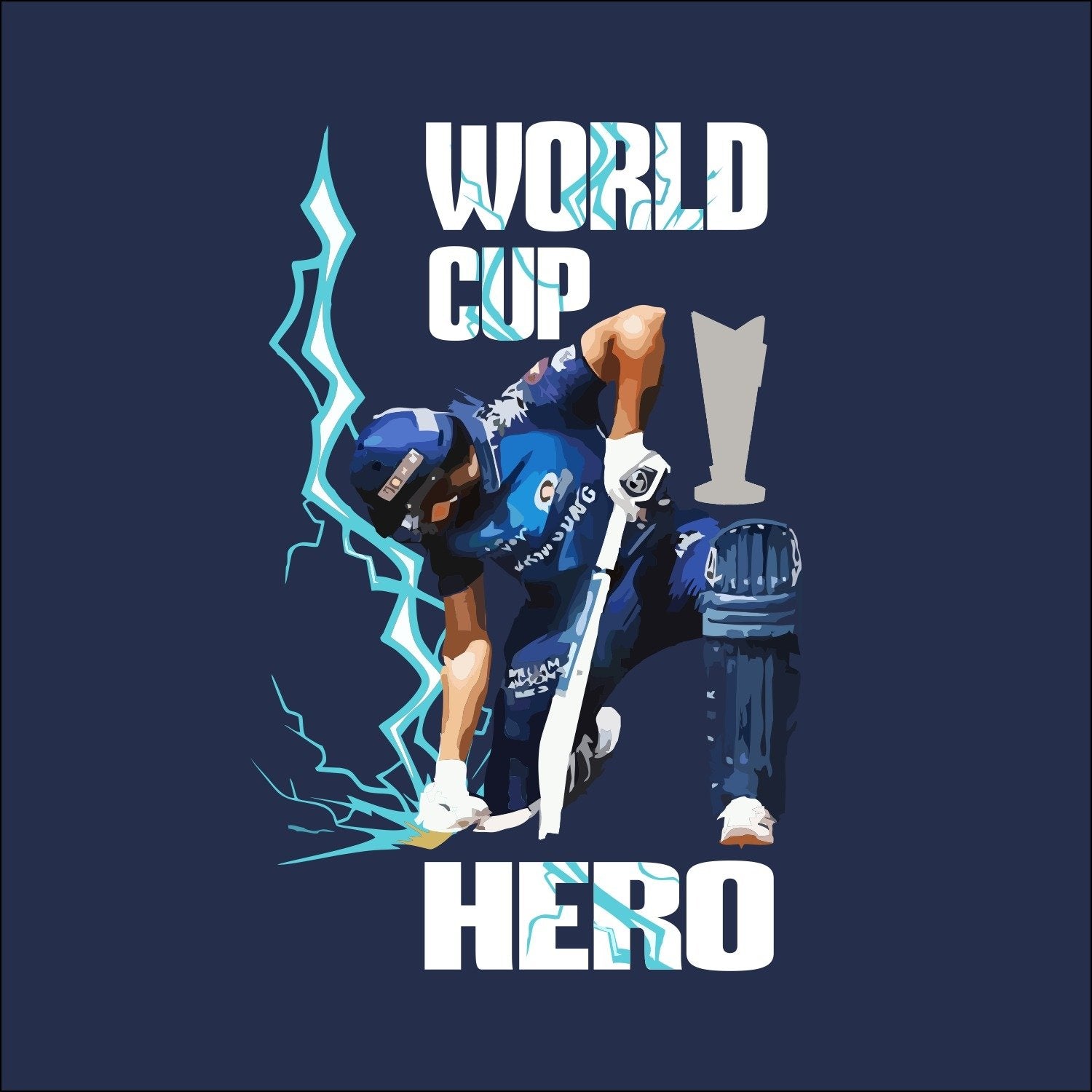 Rohit Wolrd Cup Heros Mens Printed T-shirt - Shipping Globally!