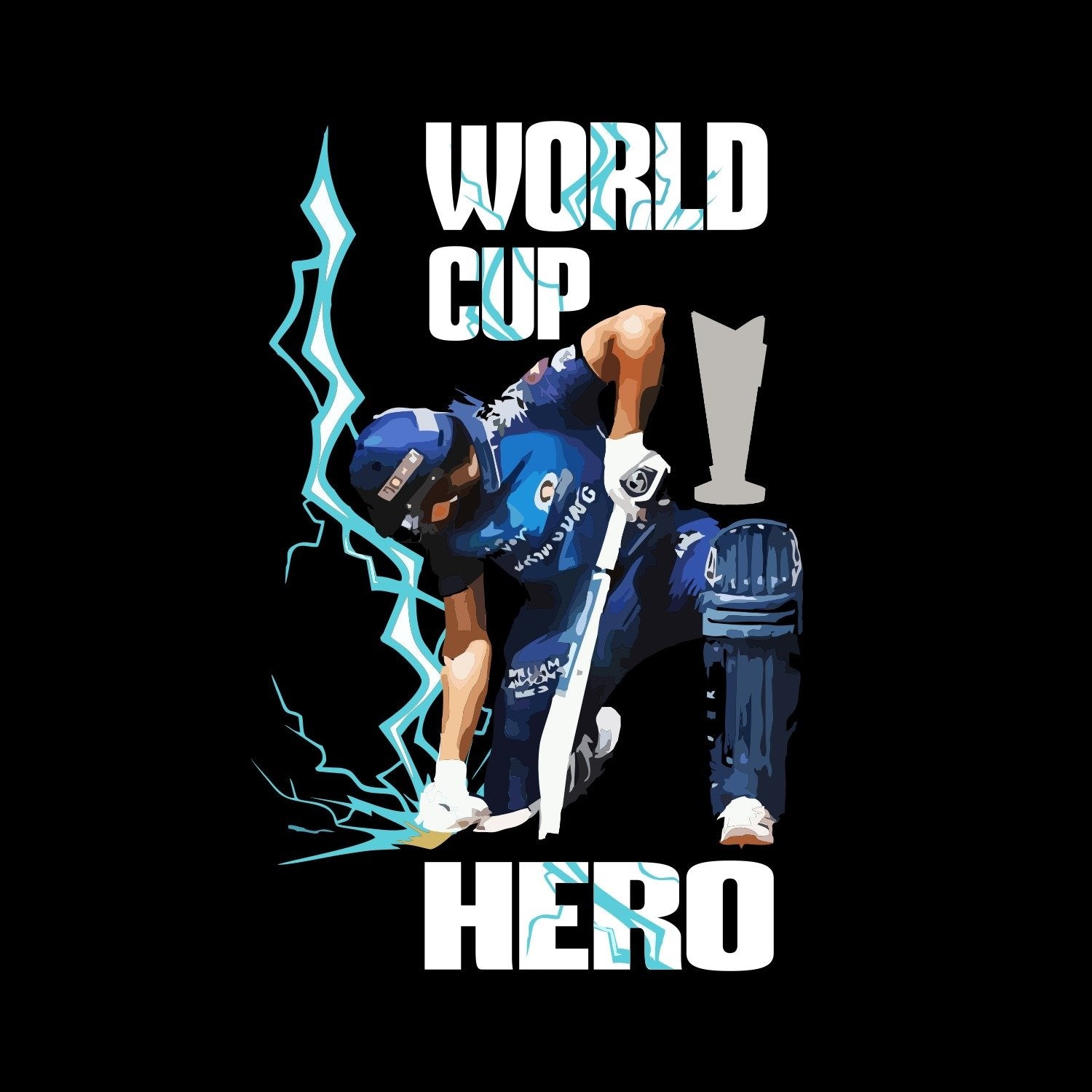 Rohit Wolrd Cup Heros Mens Printed T-shirt - Shipping Globally!