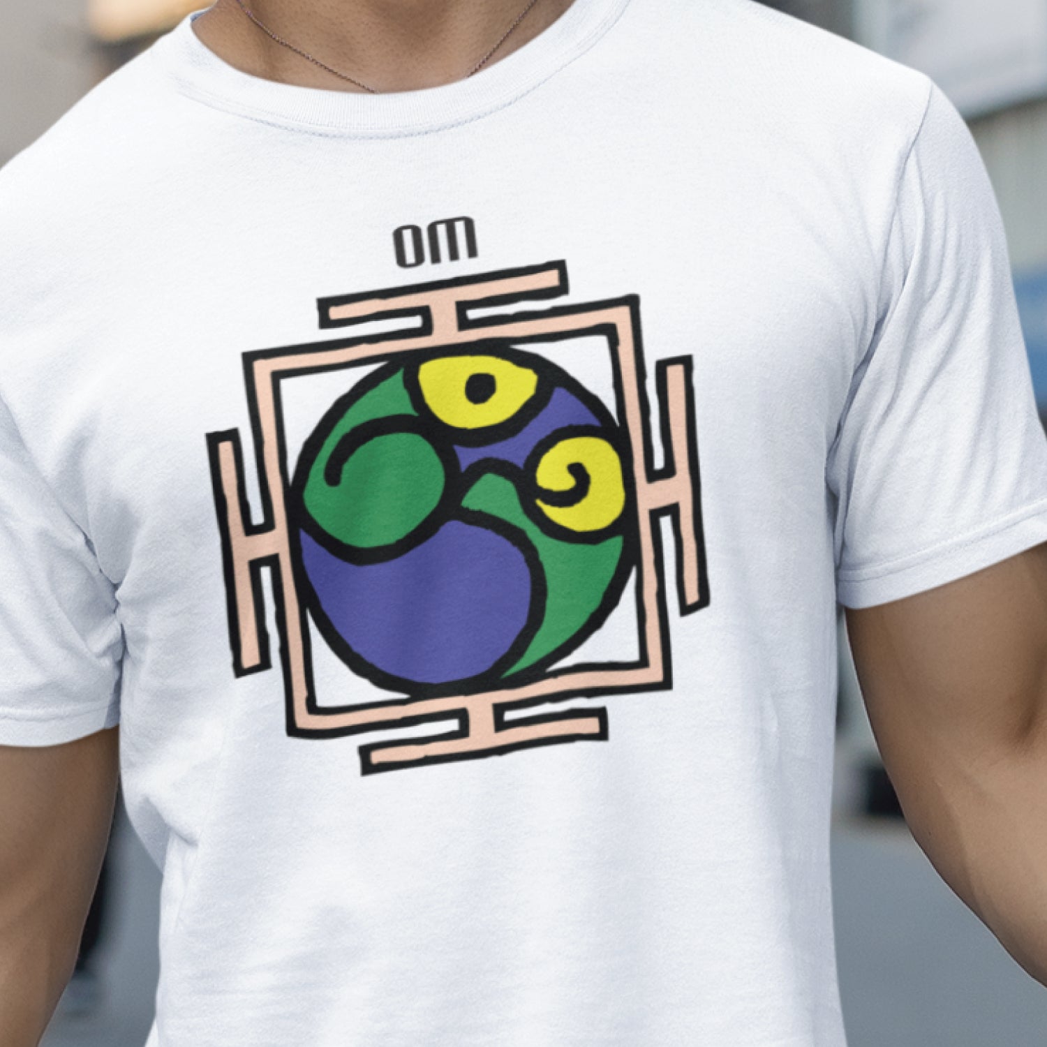 Yantra Om 100% Cotton Unisex T-Shirt Everyday Casual Wear Original Since 1997 Shipping Globally