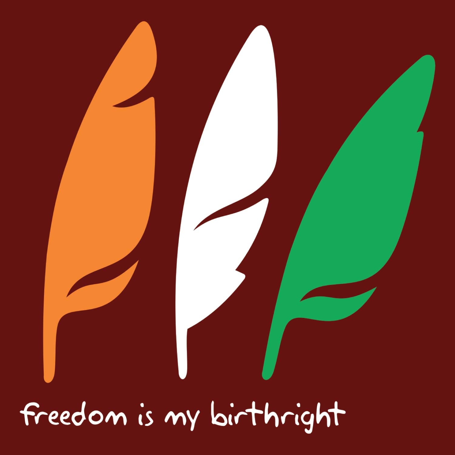 Feathers Freedom Cotton Unisex T-Shirt Everyday Casual Wear Original Since 1997 Shipping Globally