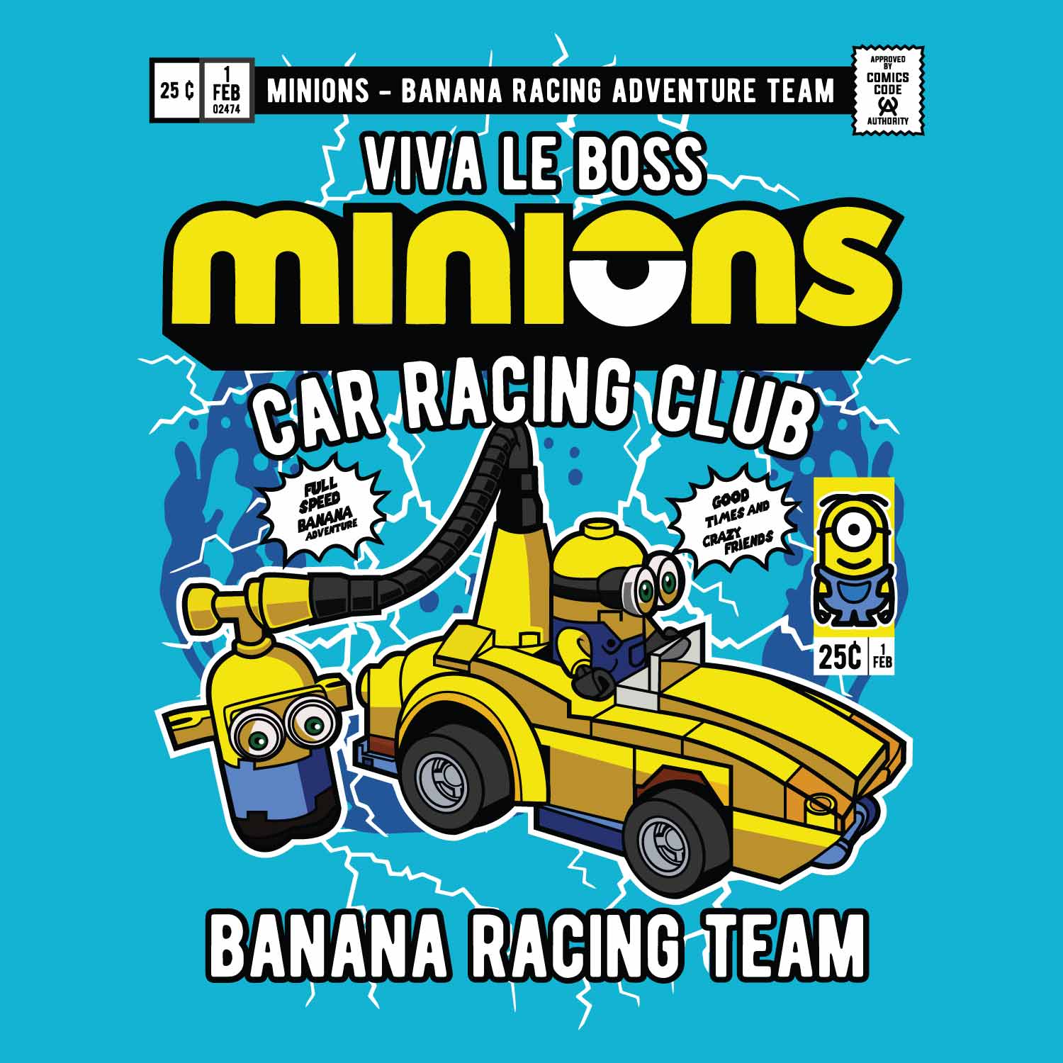 Minions Back Print – Tantra Original Brand Since 1997 – Unisex Cotton Tee – Fun Everyday Wear - Shipping Globally!