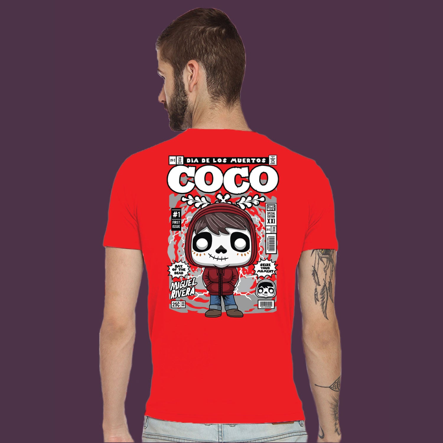Coco Back Print – Tantra Original Brand Since 1997 – Unisex Cotton Tee – Everyday Wear - Shipping Globally!