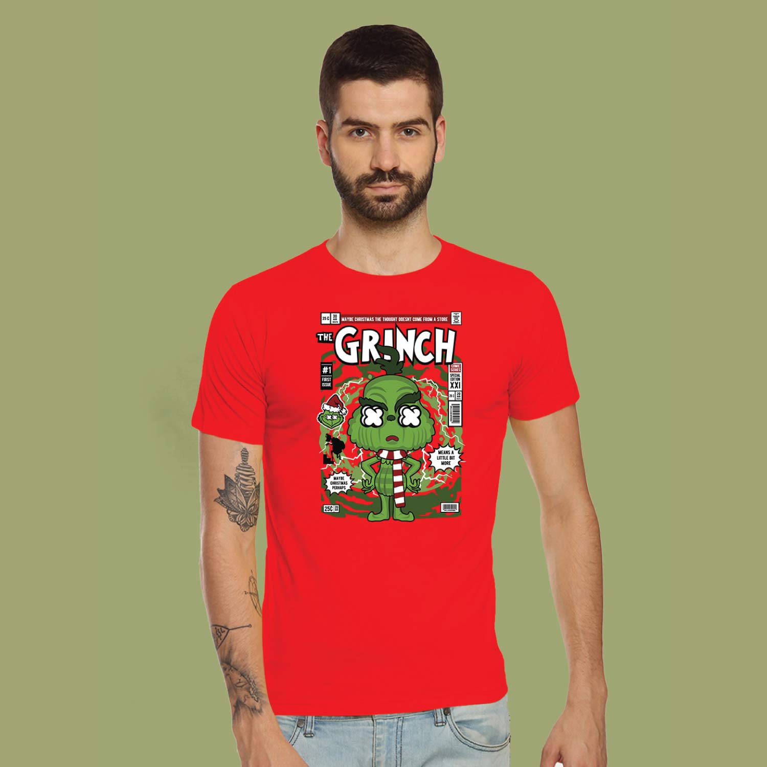 Grinch – Tantra Original Brand Since 1997 – Unisex Cotton Tee Everyday Wear - Shipping Globally!