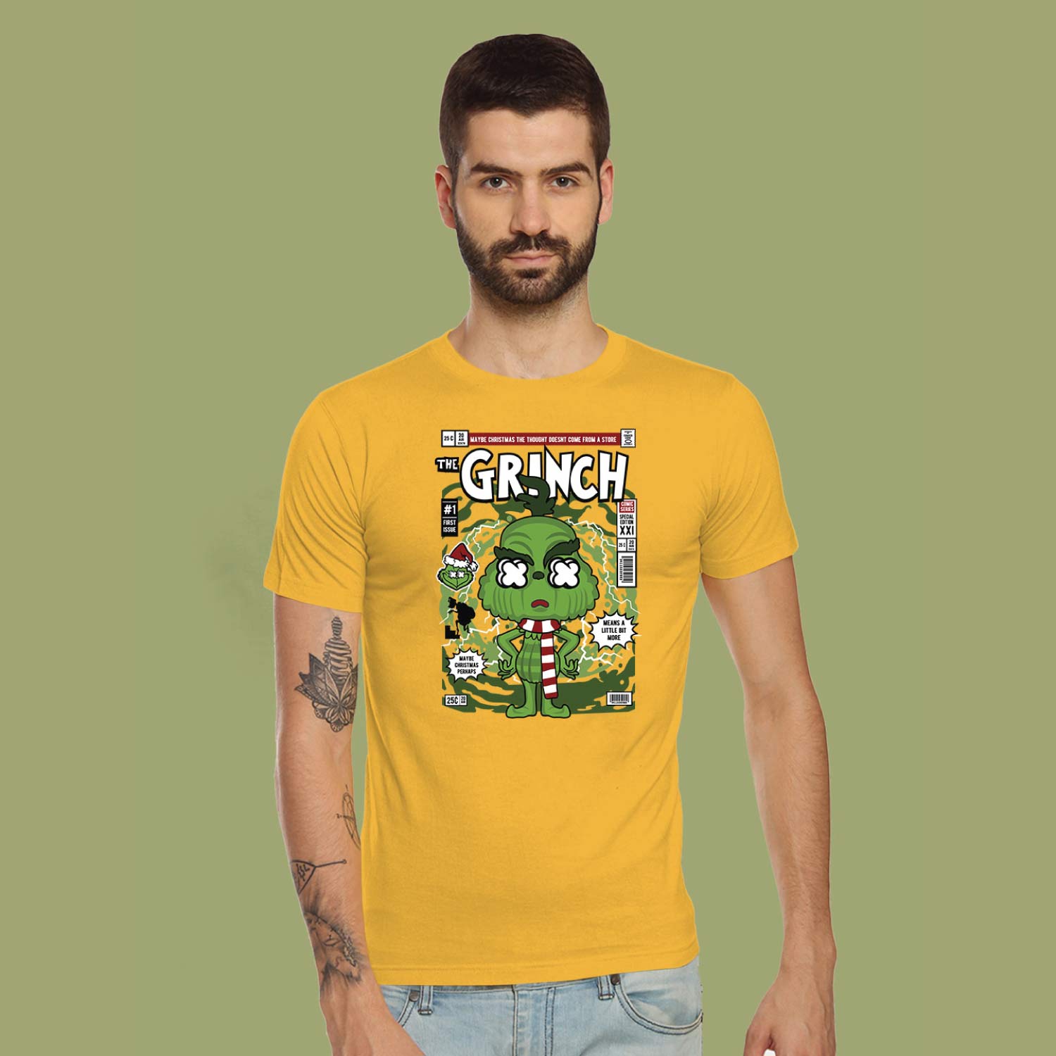 Grinch – Tantra Original Brand Since 1997 – Unisex Cotton Tee Everyday Wear - Shipping Globally!
