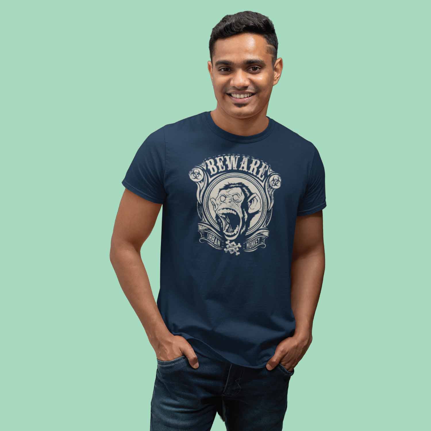 Beware – Tantra Original Brand Since 1997 – Unisex Graphic Cotton Tee – Attitude & Warning Print – Casual Wear - Shipping Globally!