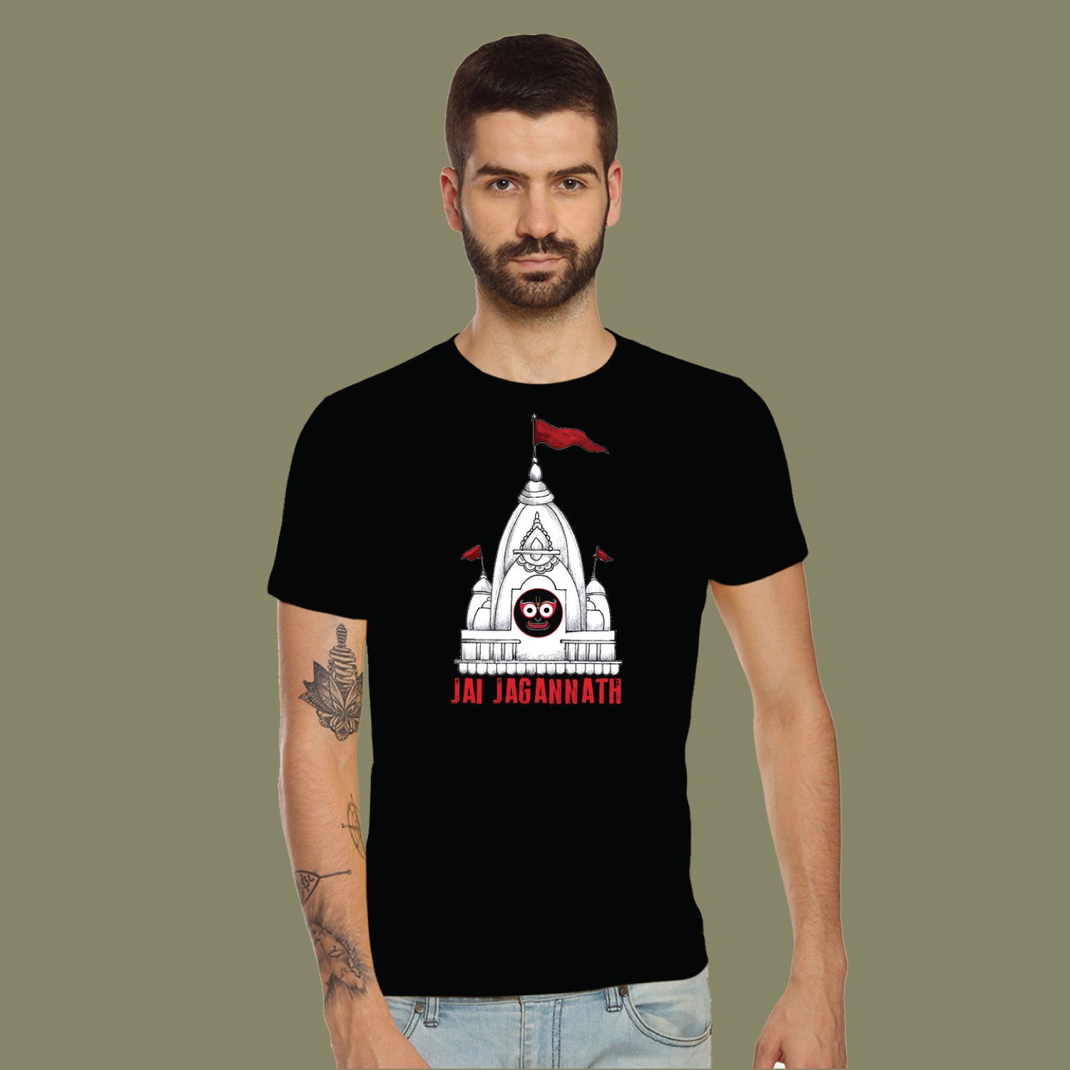 Jagannath 1 – Tantra Original Brand Since 1997 – Unisex Cotton Tee Devotional Graphic Everyday Wear - Shipping Globally!