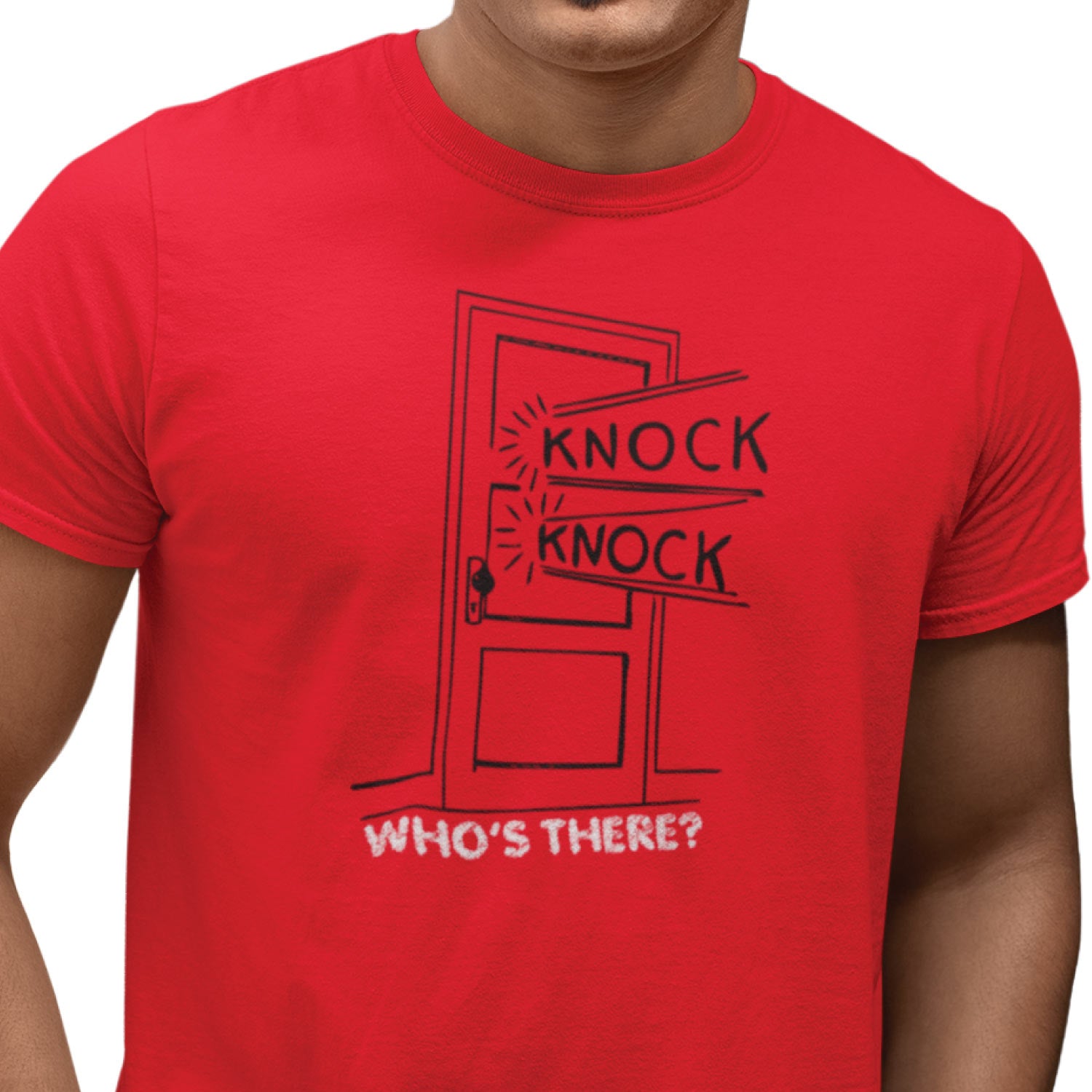 Knock Knock – Tantra Original Since 1997 – Unisex Cotton Tee Everyday Wear – Shipping Globally!