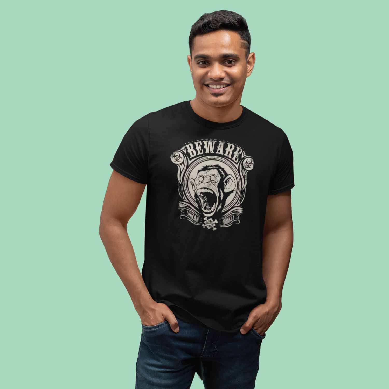 Beware – Tantra Original Brand Since 1997 – Unisex Graphic Cotton Tee – Attitude & Warning Print – Casual Wear - Shipping Globally!