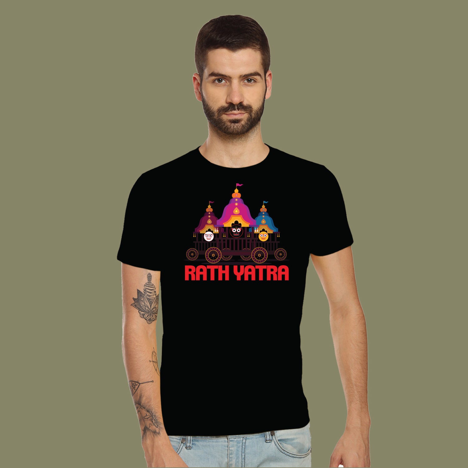 Jagannath 2 – Tantra Original Brand Since 1997 – Unisex Cotton Tee – Lord Jagannath Inspired Everyday Wear - Shipping Globally!