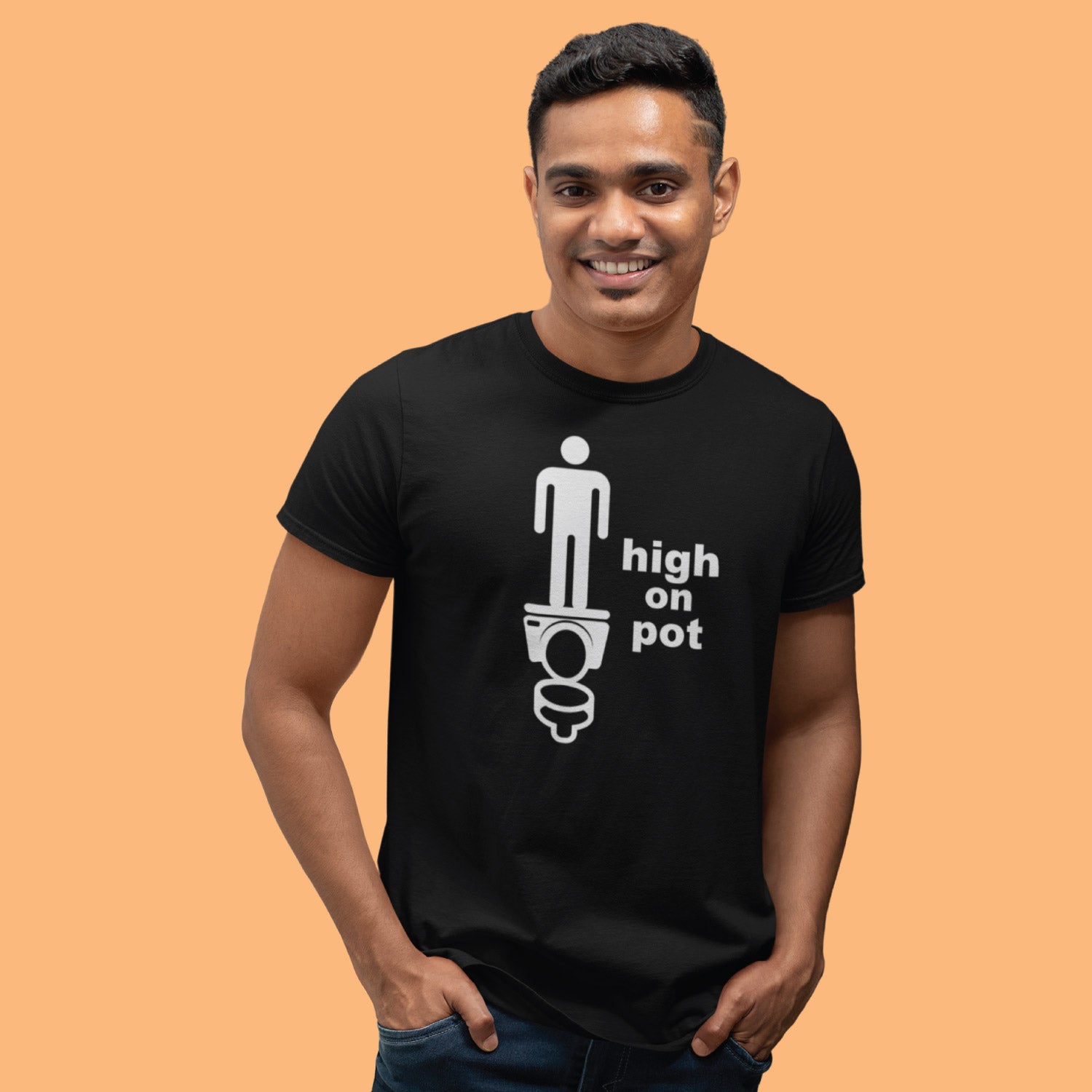 High On Pot – Tantra Original Since 1997 – Unisex Cotton Tee Everyday Wear – Shipping Globally!