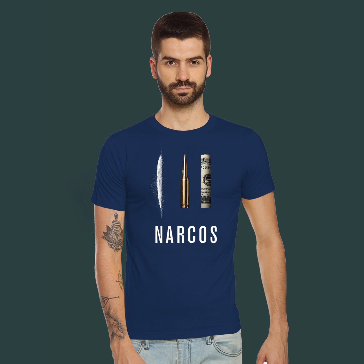 Narcos T-Shirt – Tantra Original Brand Since 1997 – Unisex Cotton Tee – Graphic Casual Everyday Wear - Shipping Globally!