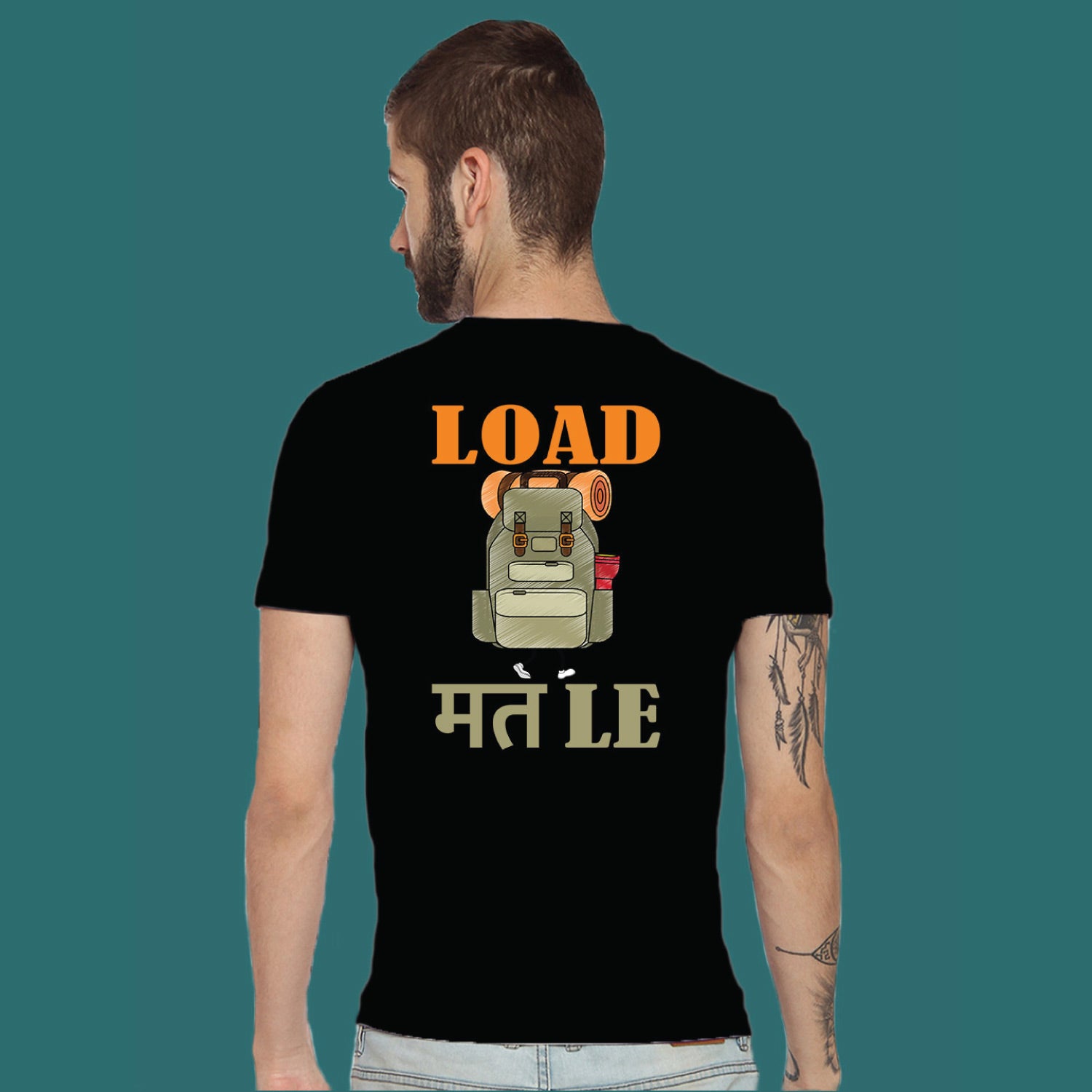 Load Mat Le Back Print – Tantra Original Brand Since 1997 – Unisex Cotton Tee Casual Everyday Wear - Shipping Globally!