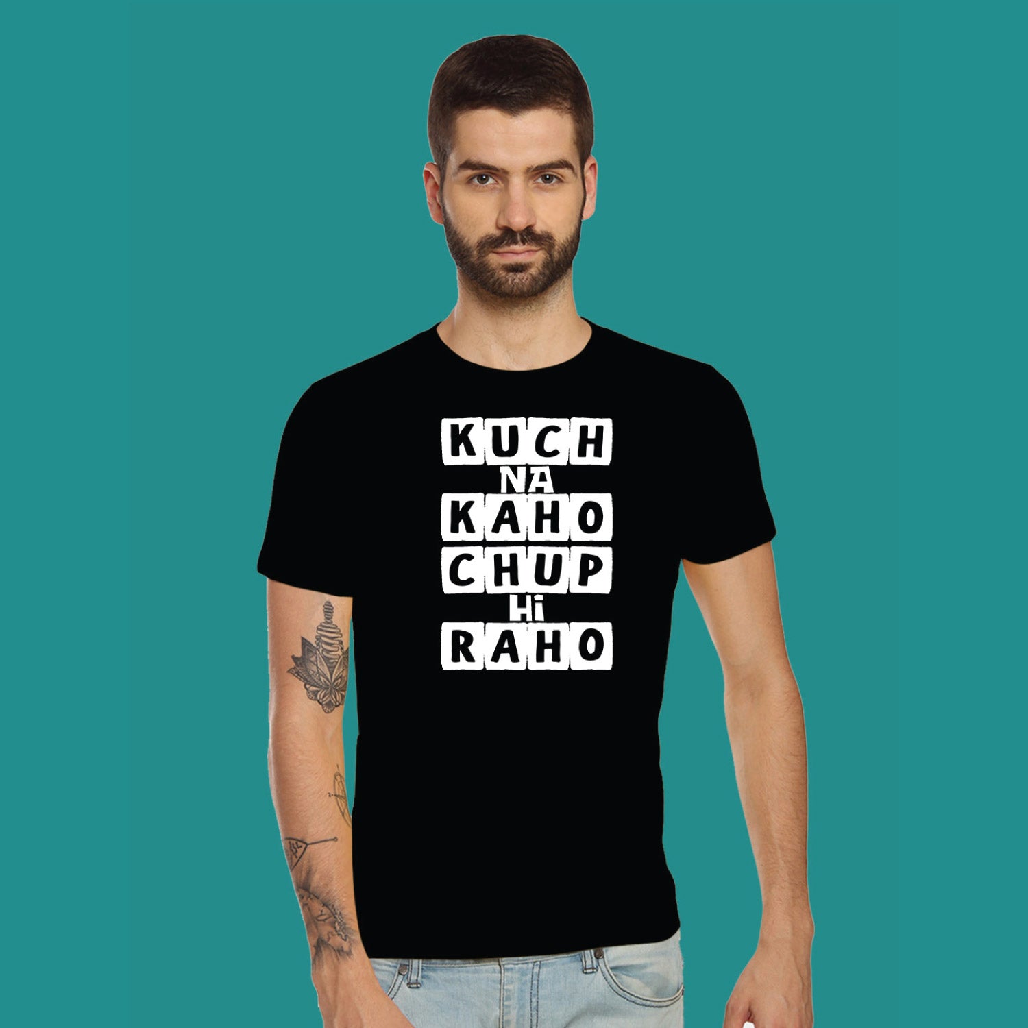 Kuch Na Kaho – Tantra Original Brand Since 1997 – Unisex Cotton Tee – Moody Everyday Wear - Shipping Globally!