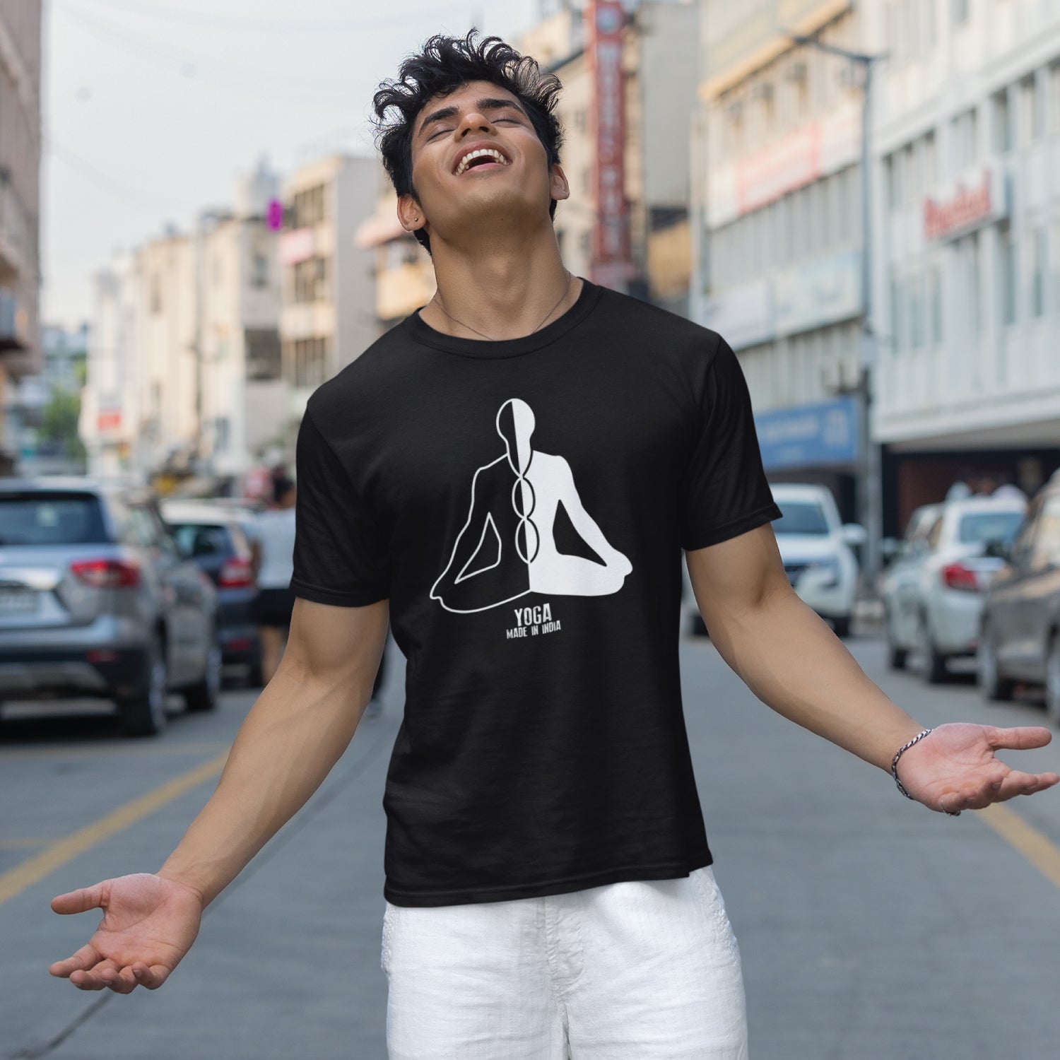 Yoga 100% Cotton Men's T-Shirt Everyday Casual Wear Original Since 1997 Shipping Globally