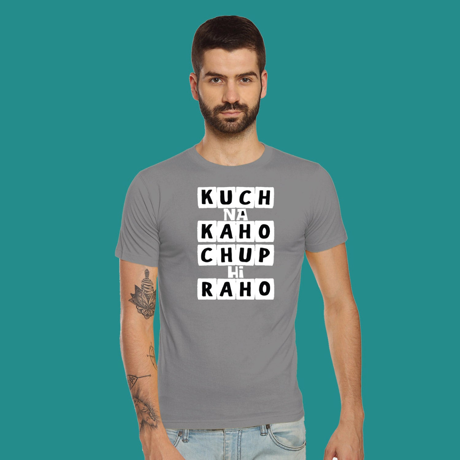 Kuch Na Kaho – Tantra Original Brand Since 1997 – Unisex Cotton Tee – Moody Everyday Wear - Shipping Globally!