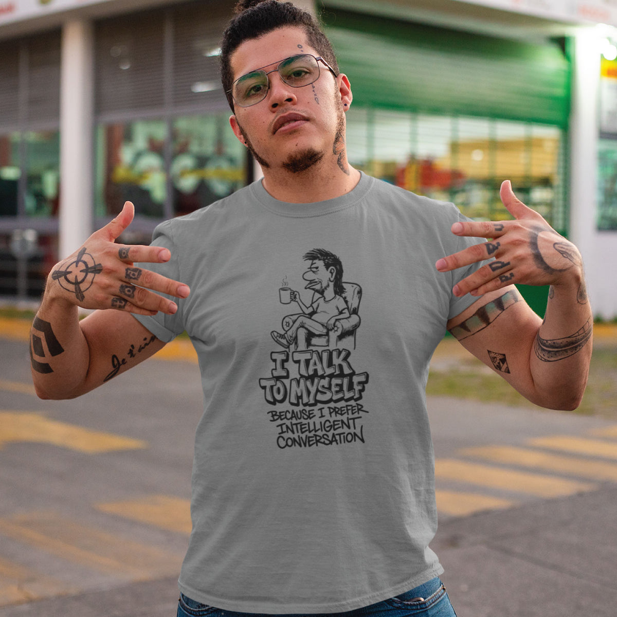 Talk to Myself Men's Cotton T-Shirt Regular Fit Casual Wear Original Since 1997 Shipping Globally