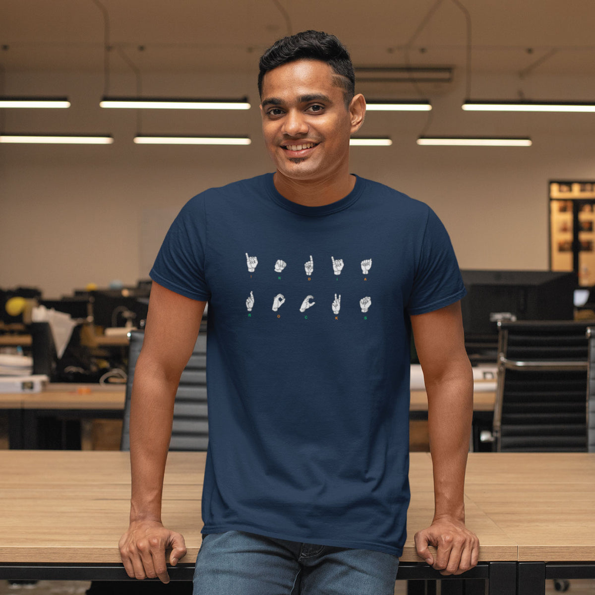India Rocks 2 Men's Graphic Print Cotton T-Shirt Everyday Comfort Wear Original Since 1997 Shipping Globally