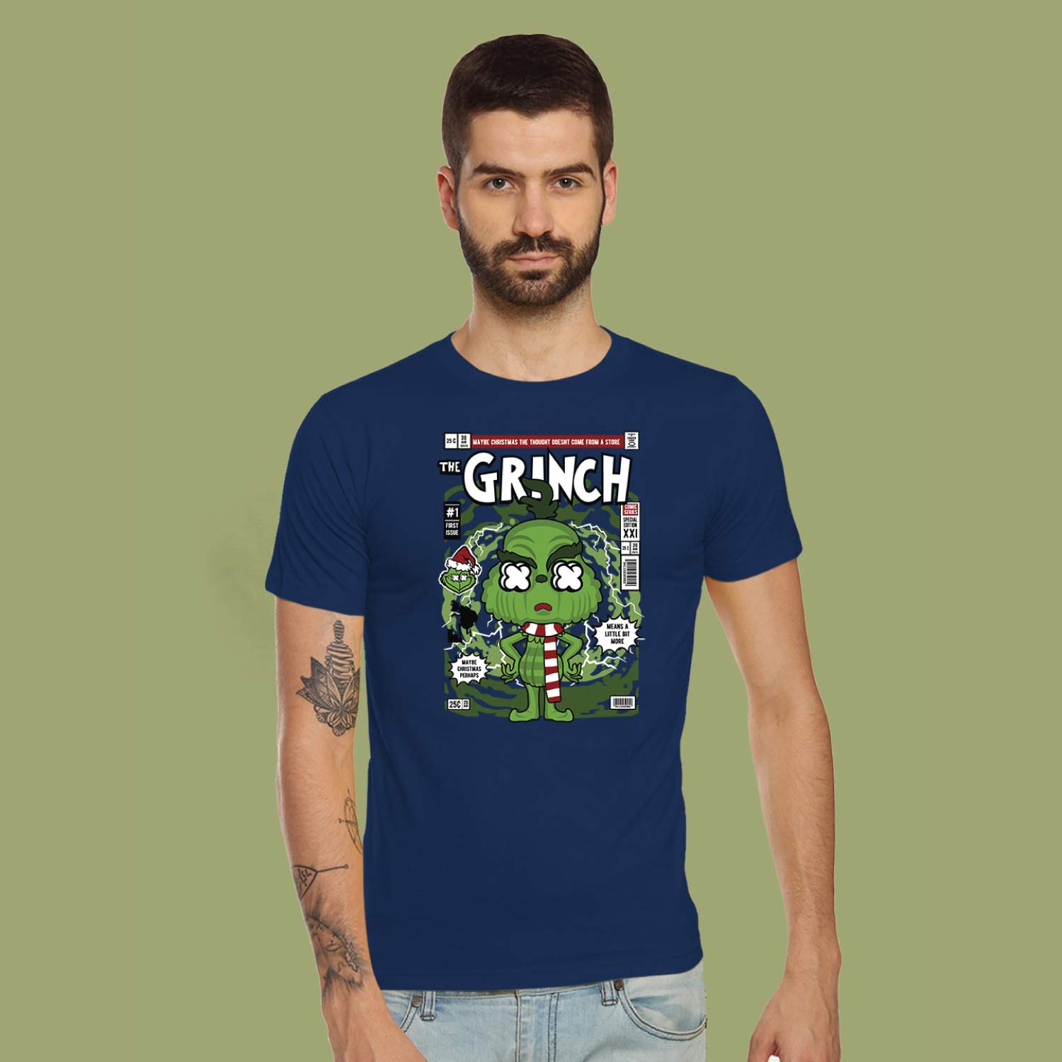 Grinch – Tantra Original Brand Since 1997 – Unisex Cotton Tee Everyday Wear - Shipping Globally!