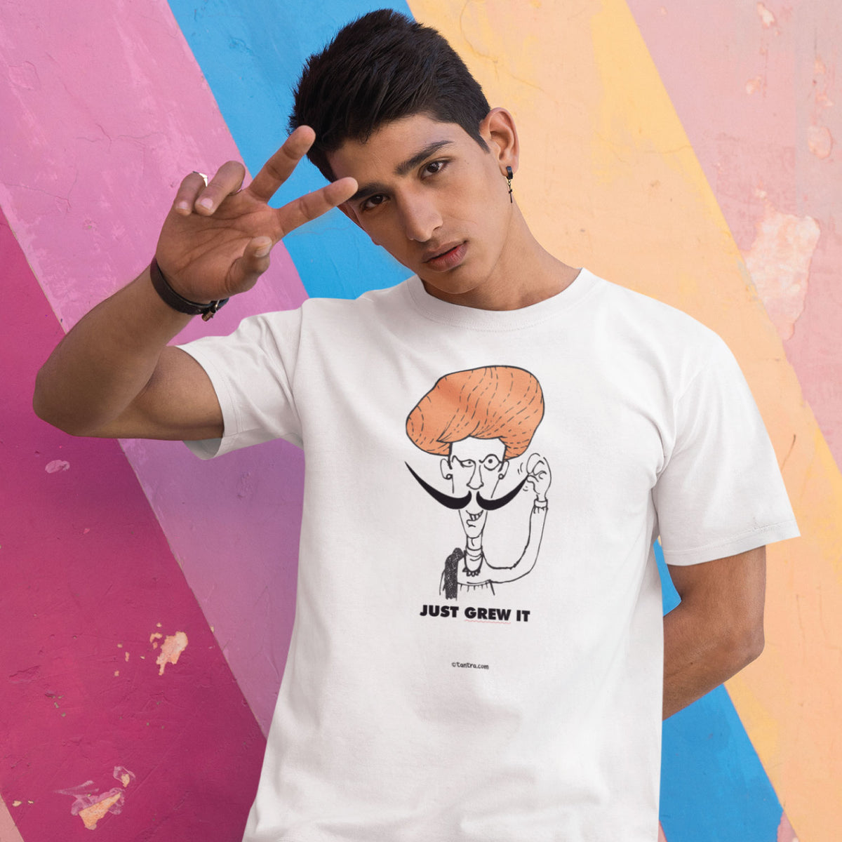 Just Grew It Men's Graphic Print Cotton T-Shirt Everyday Comfort Wear Original Since 1997 Shipping Globally