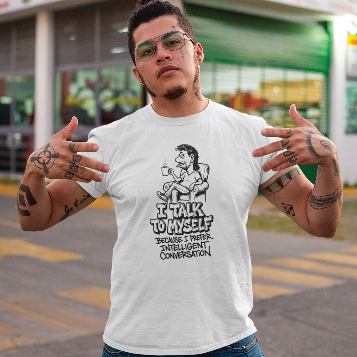 Talk to Myself Men's Cotton T-Shirt Regular Fit Casual Wear Original Since 1997 Shipping Globally