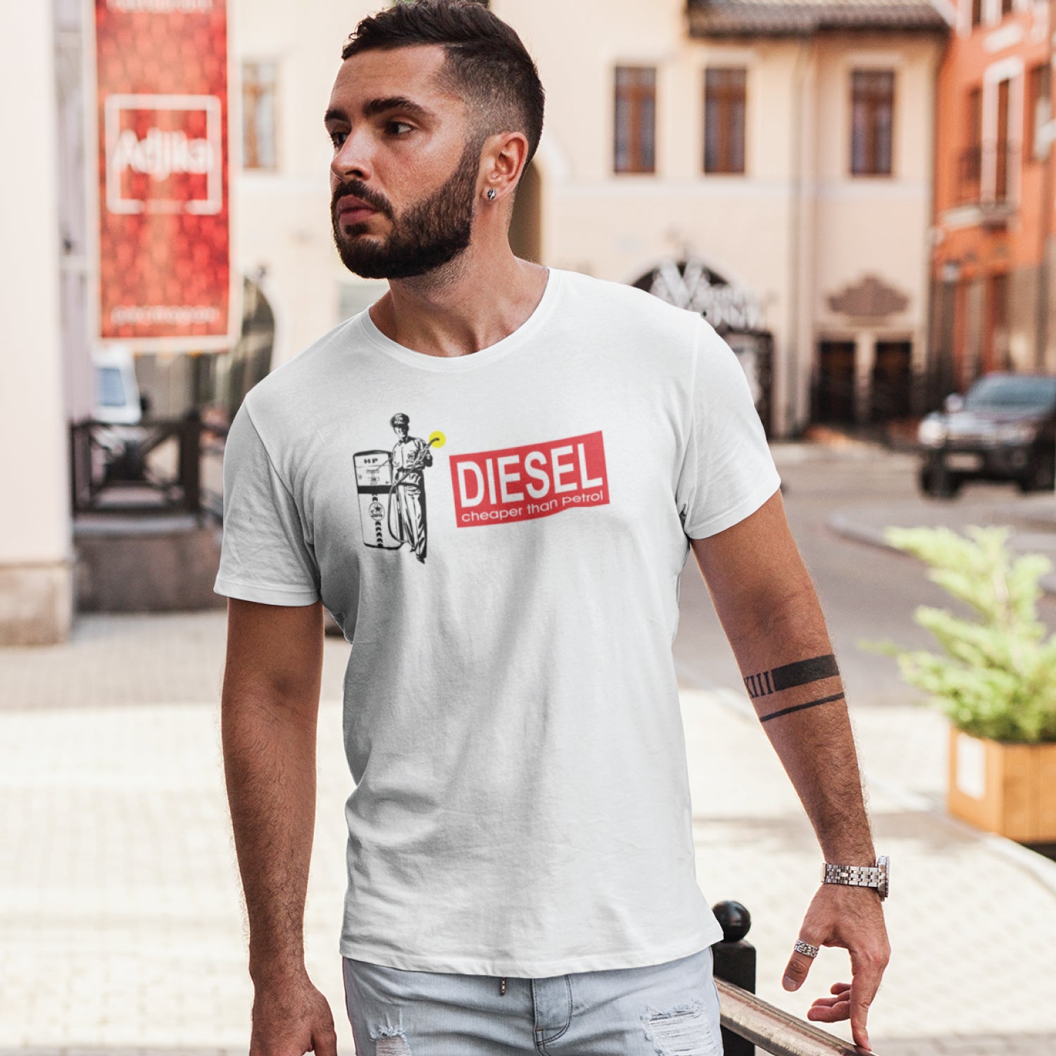 Cheaper Than Diesel 100% Cotton Unisex T-Shirt Everyday Casual Wear Original Since 1997 Shipping Globally