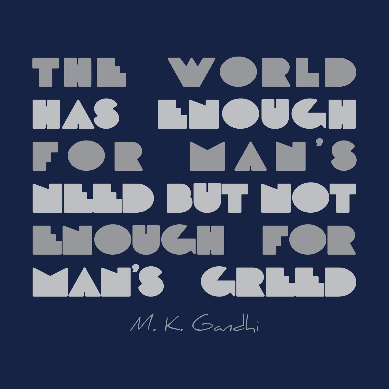 M.K Gandhi - Shipping Globally!