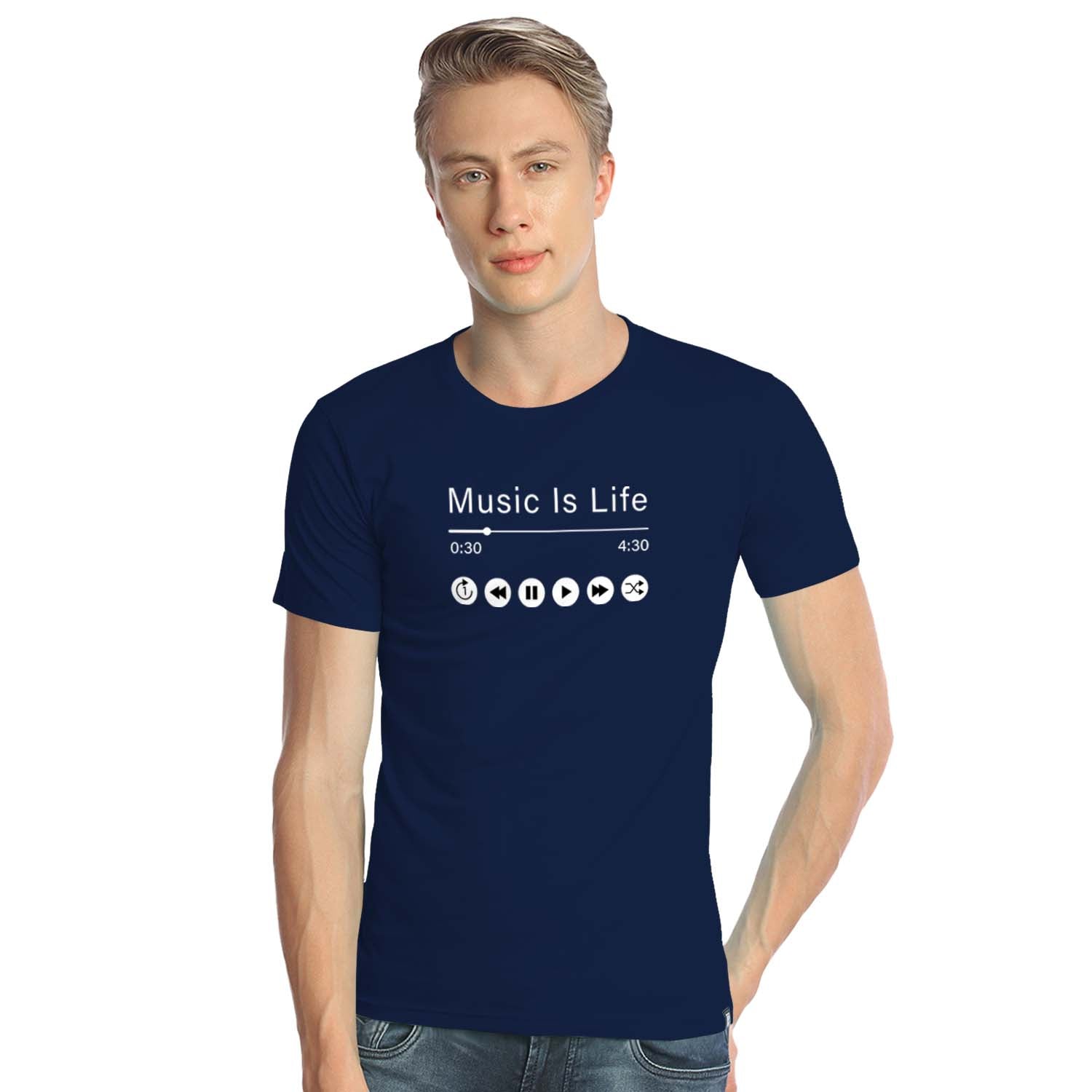 Music Is Life – Tantra Original Brand Since 1997 – Unisex Cotton Tee – Bold Graphic Everyday Wear - Shipping Globally!