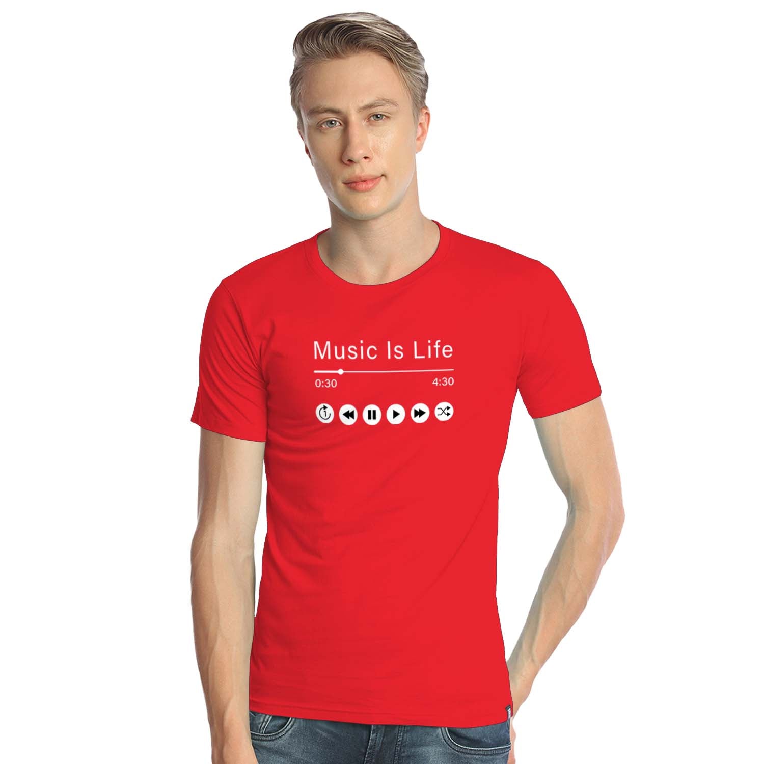 Music Is Life – Tantra Original Brand Since 1997 – Unisex Cotton Tee – Bold Graphic Everyday Wear - Shipping Globally!