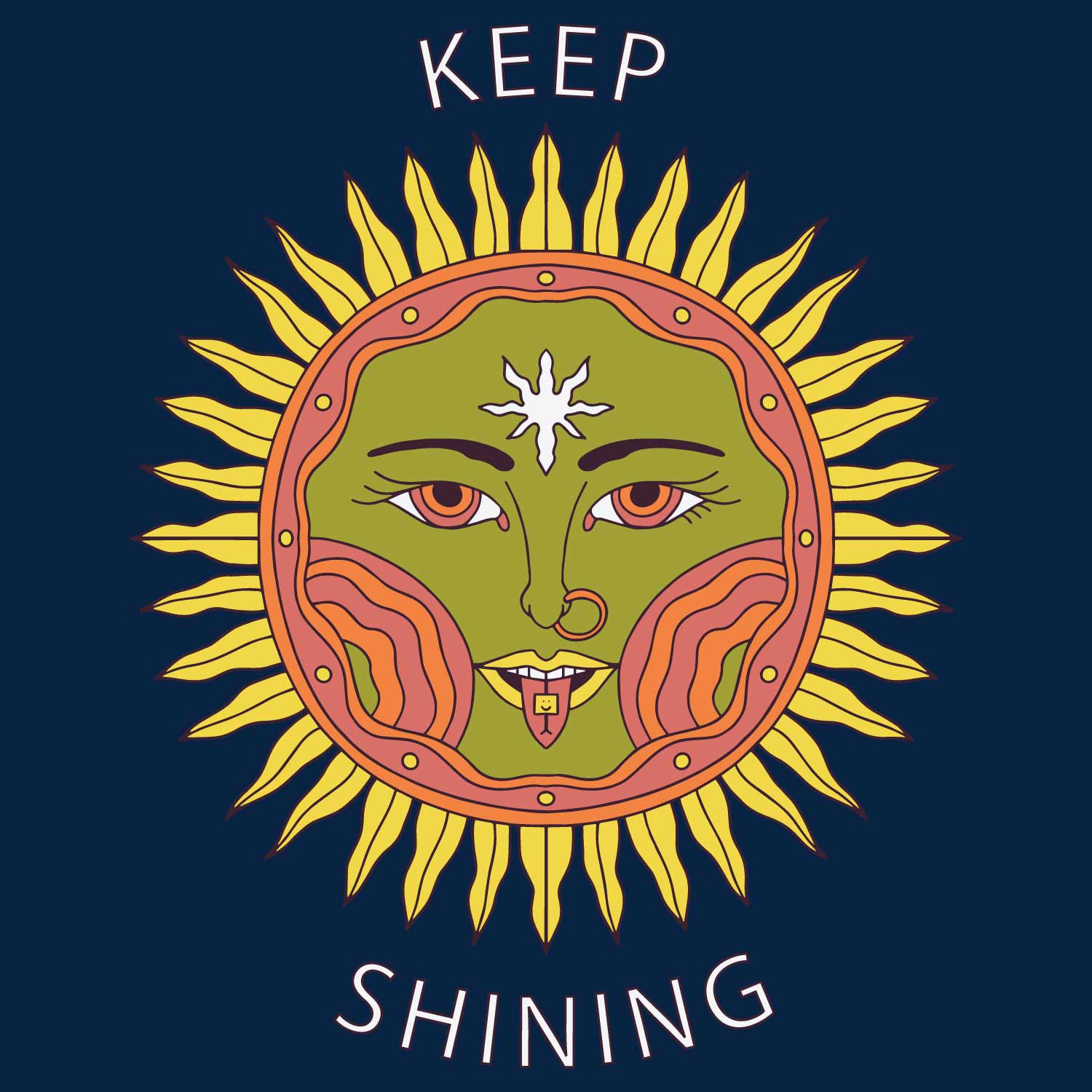 Keep Shining Tantra Original Since 1997 – Unisex Cotton Tee Everyday Wear – Shipping Globally!
