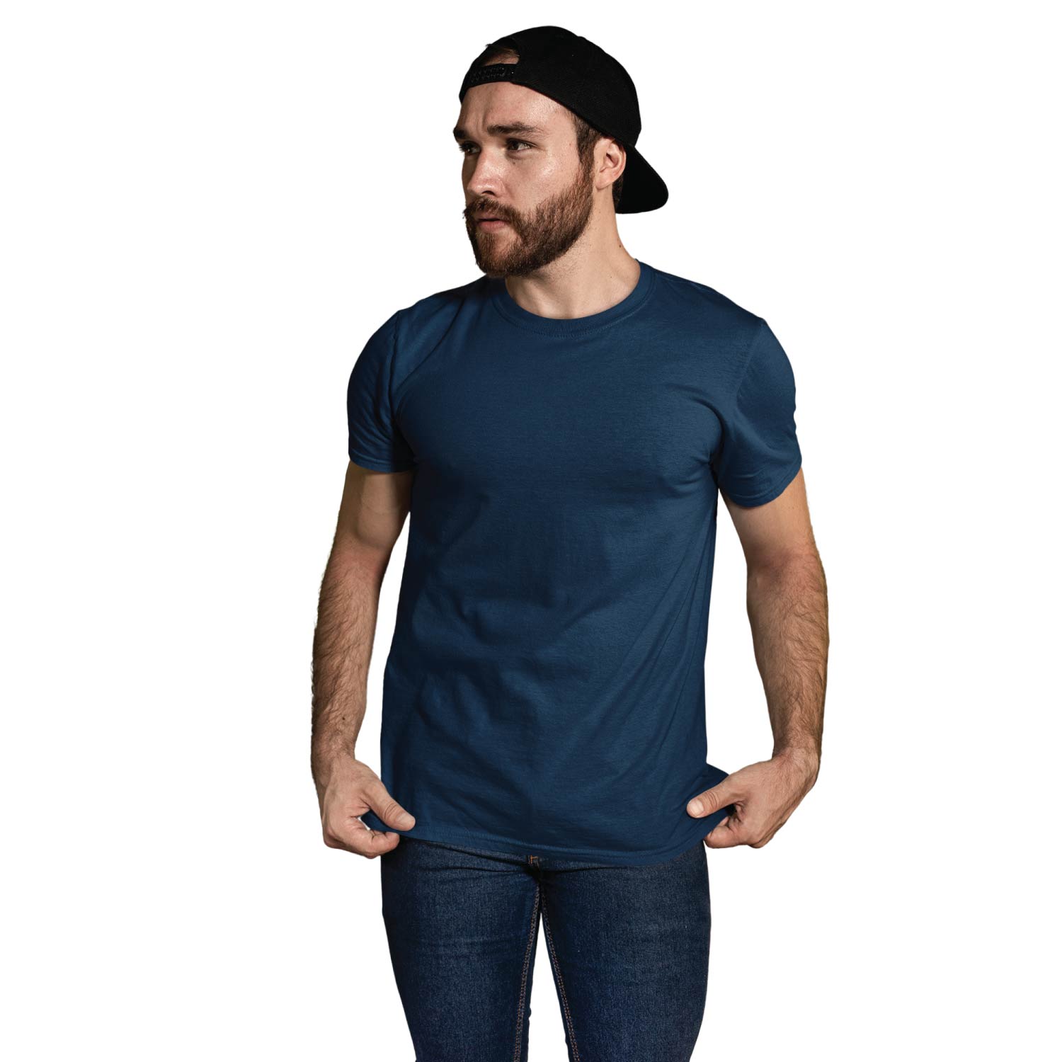 Tantra Pack of 4 Plain T-Shirts Navy Blue Yellow Grey White Unisex Cotton Everyday Casual Wear Original Since 1997 Shipping Globally